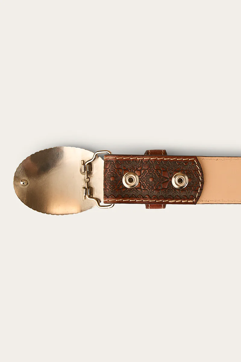 Dallas Belt - Brown / Silver