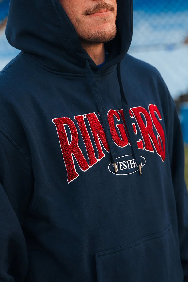 Daylesford Mens Australia Cotton Fleece - Navy / White