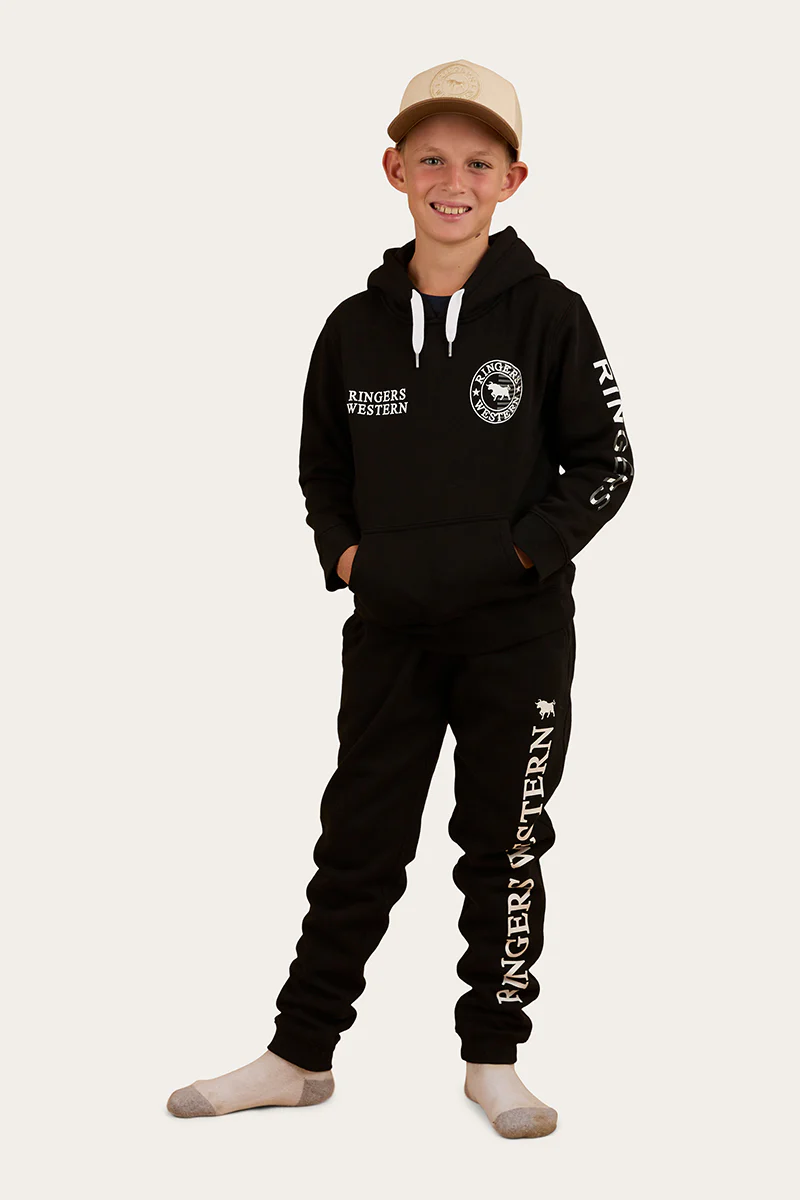 Durango Kids Trackpant - Black/White