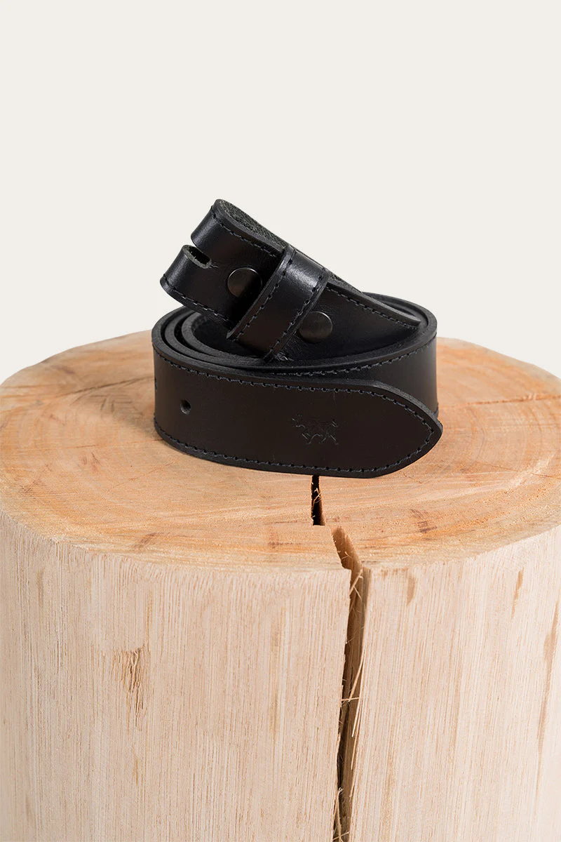 Tibbs Leather Belt Strap - Black