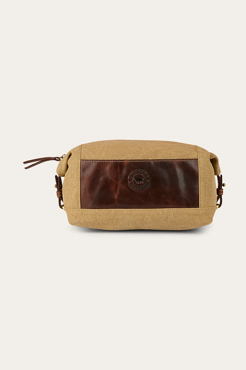 Waxicanvas Toiletry Bag - Cognac