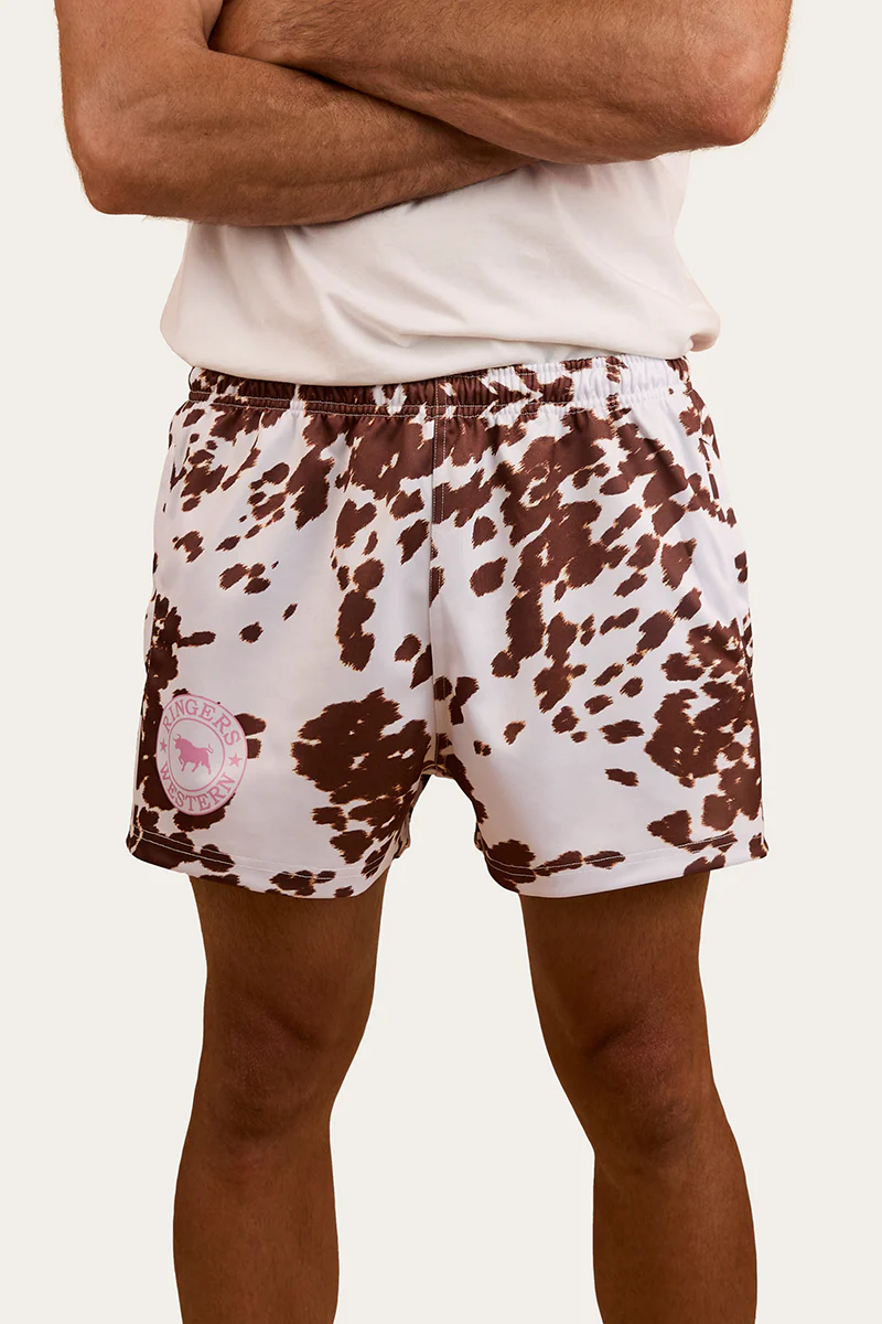Ringers Footy Short - White / Tan