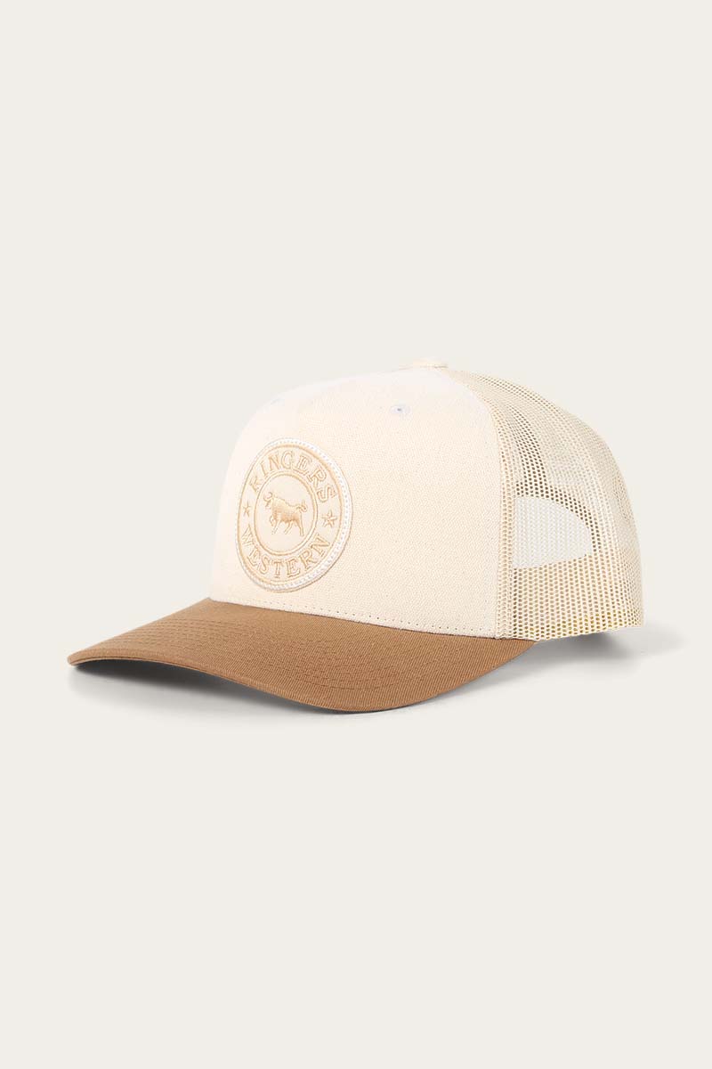 Signature Bull Trucker Cap - Beige/Clay