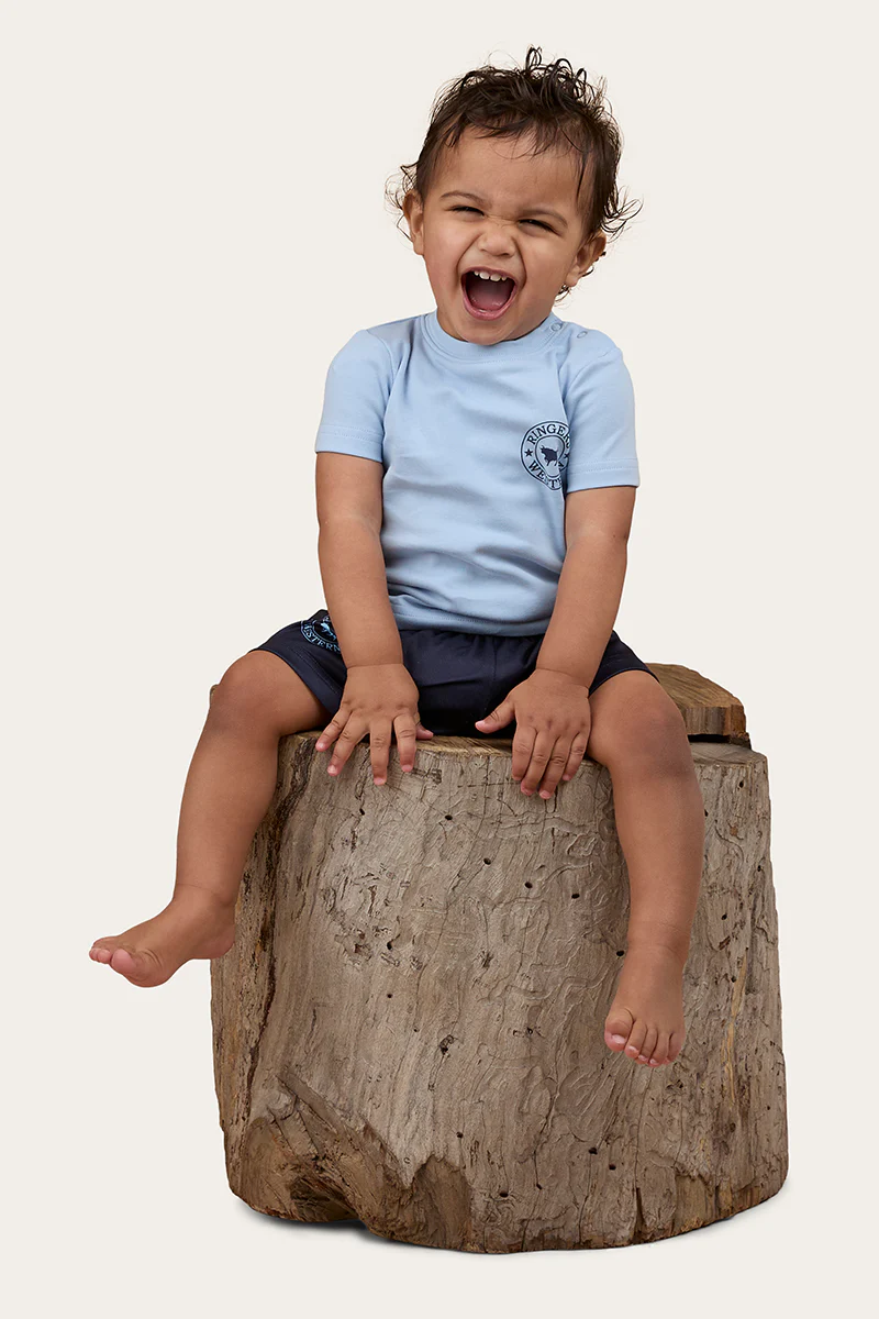 Signature Bull Babies T-Shirt - Blue / Navy