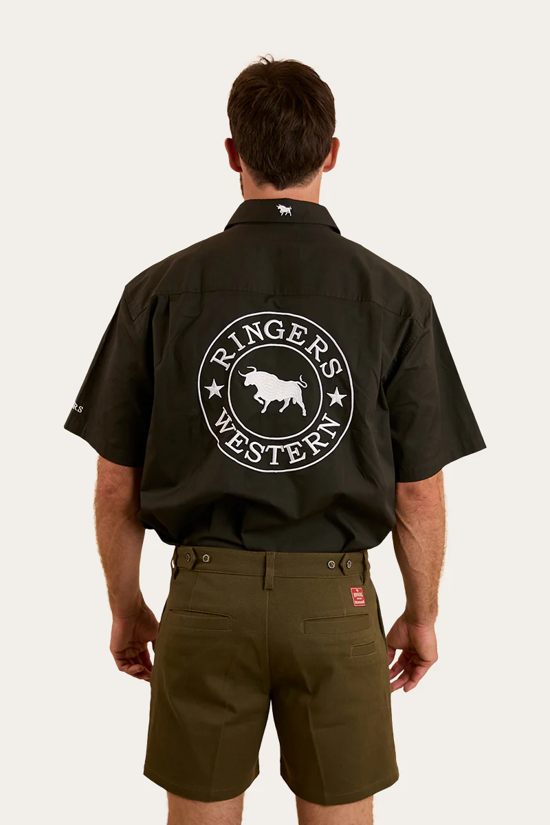 Cloncurry Mens Heavy Weight Work Short - Military Green