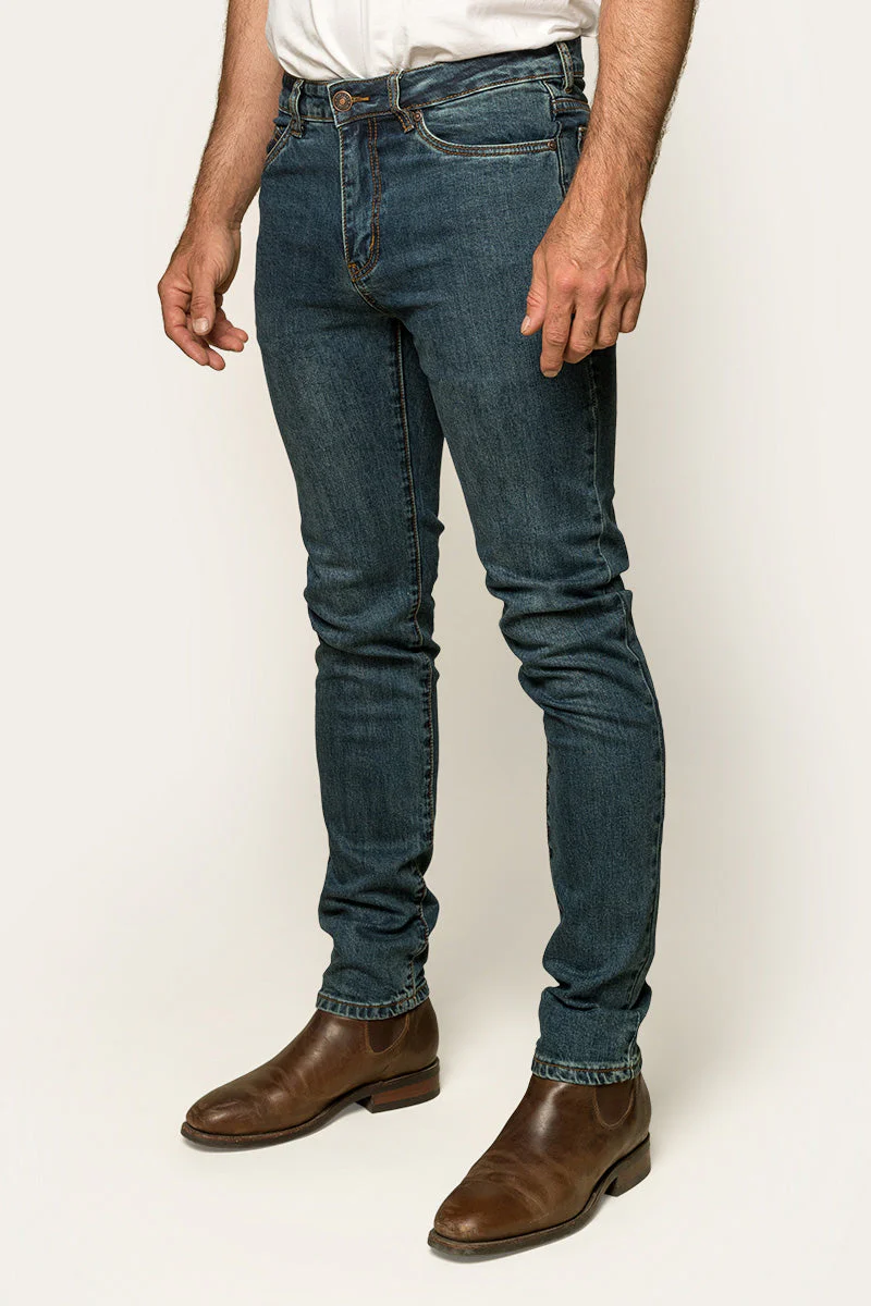 Austin Mens Slim Fit Jeans - True Blue