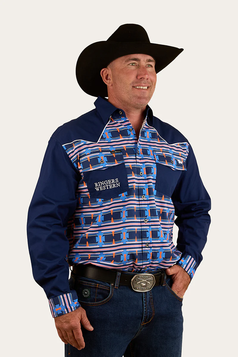 Friday Night Mens Limited Edition Work Shirt - Navy