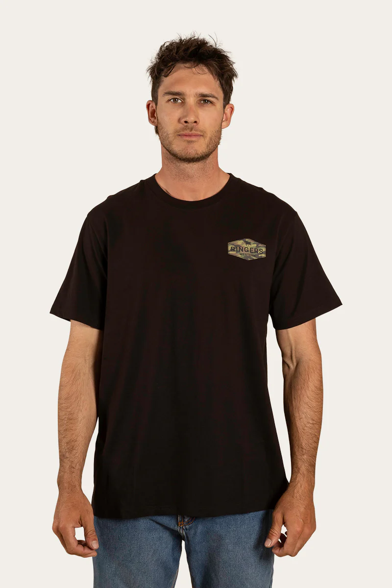 Servo Mens Loose Fit T-Shirt - Black/Camo