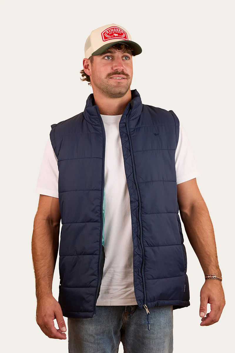 Trooper Mens Puffer Vest - Dark Navy