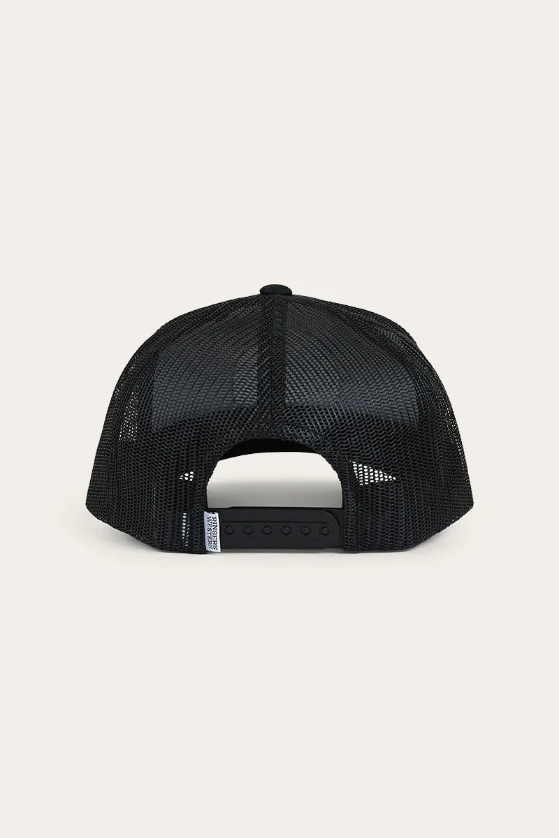 Signature Bull Kids Trucker Cap - Black / White
