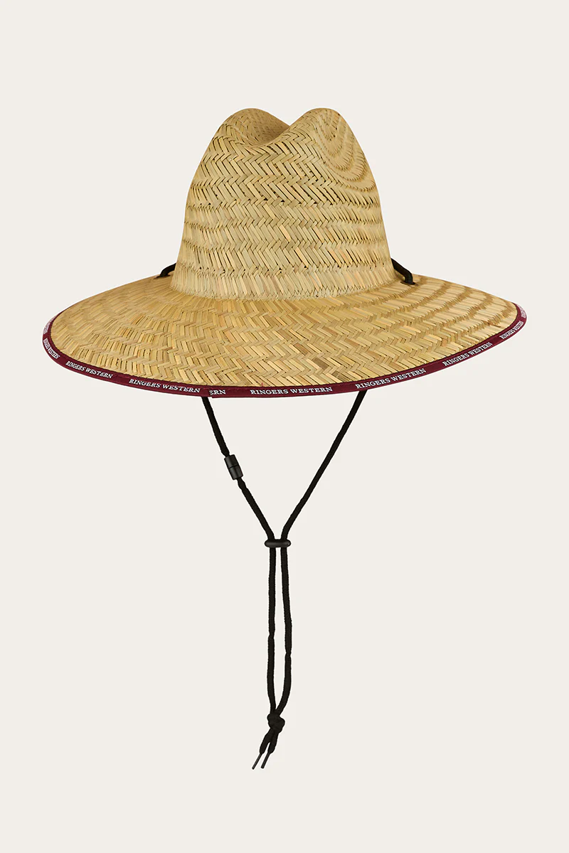 Paddy Straw Hat - Burgundy