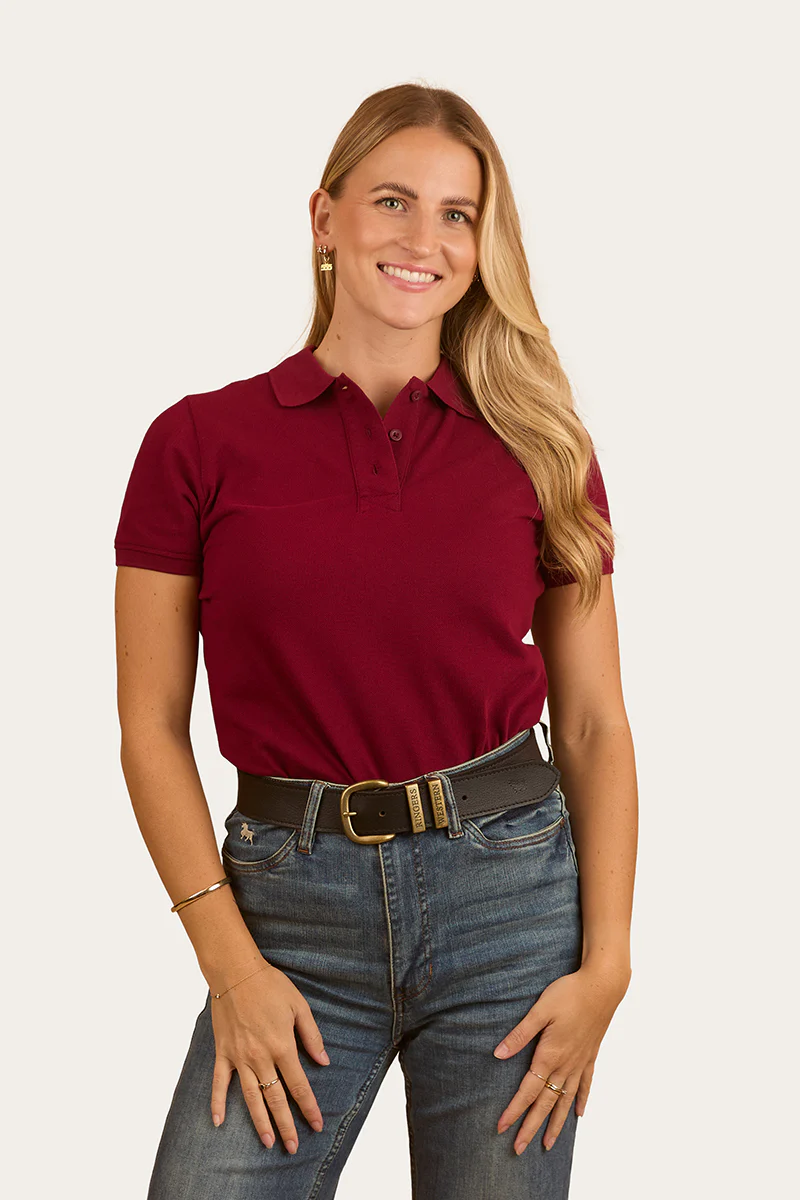 Custom Womens Polo - Burgundy