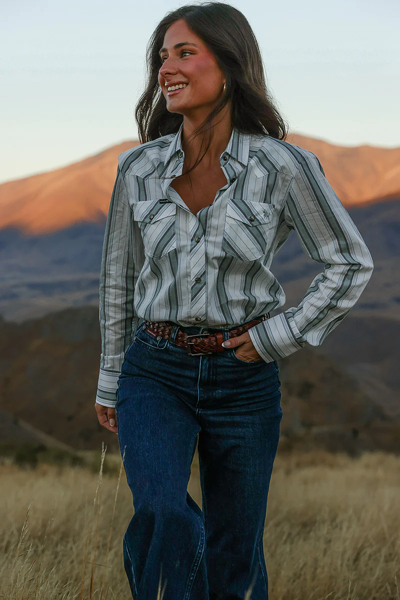 Bubba Womens Western Shirt - Dusty Sage