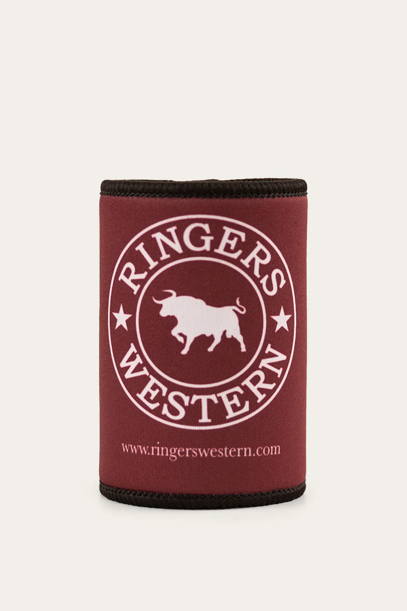 Signature Bull Stubby Cooler - Burgundy