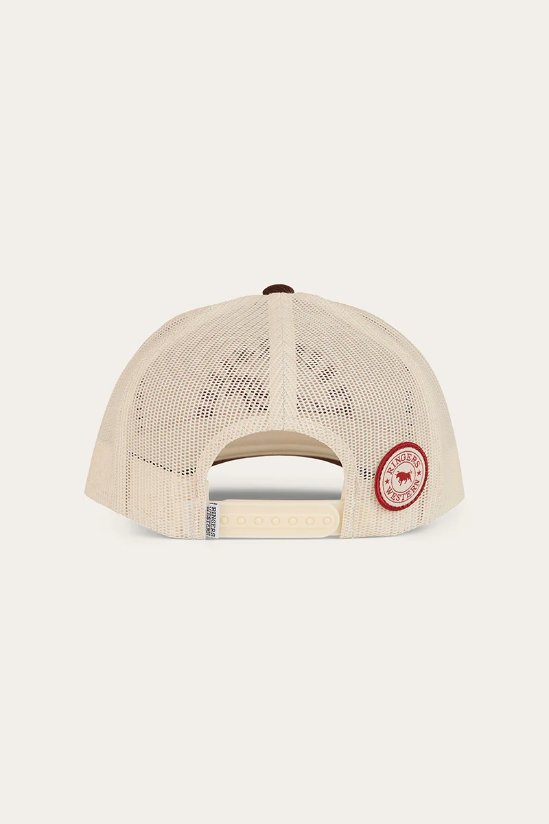 Lets Horse Around Trucker Cap - Off White / Chocolate