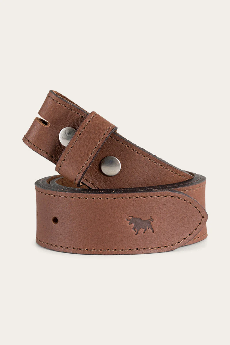 Tibbs Leather Belt Strap - Walnut