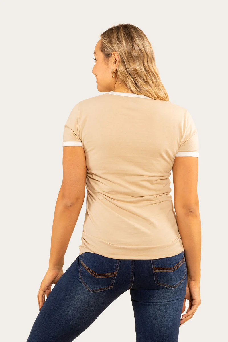 Melrose Womens Classic Fit T-Shirt - Dark Sand