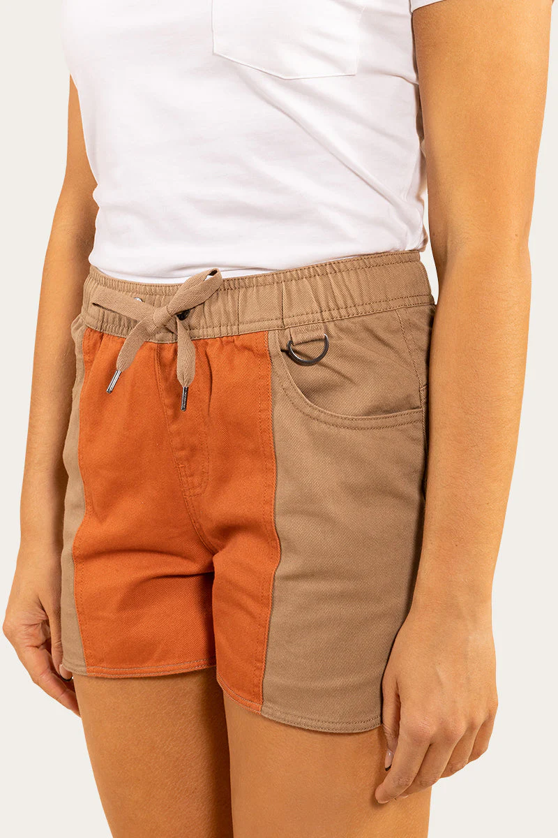 Tora Womens Heavy Weight Ruggers - Tawny Brown/Rust