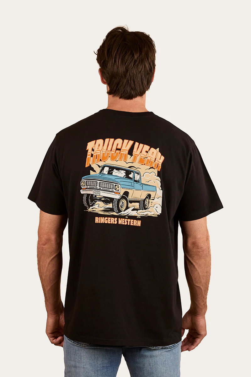 Truck Yeah Mens Loose Fit T-Shirt - Black