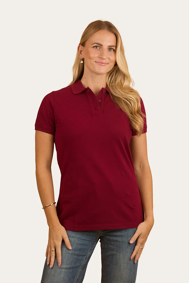 Custom Womens Polo - Burgundy