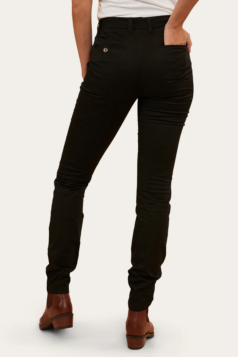 Samford Womens Slim Chino Pant - Black