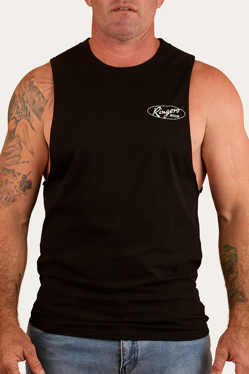 Mud Sweat Beers Mens Muscle Tank - Black