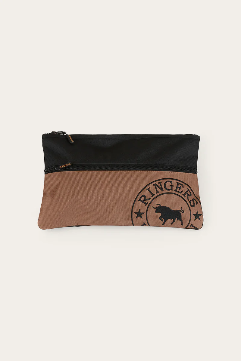 Spencer Pencil Case - Brown / Black