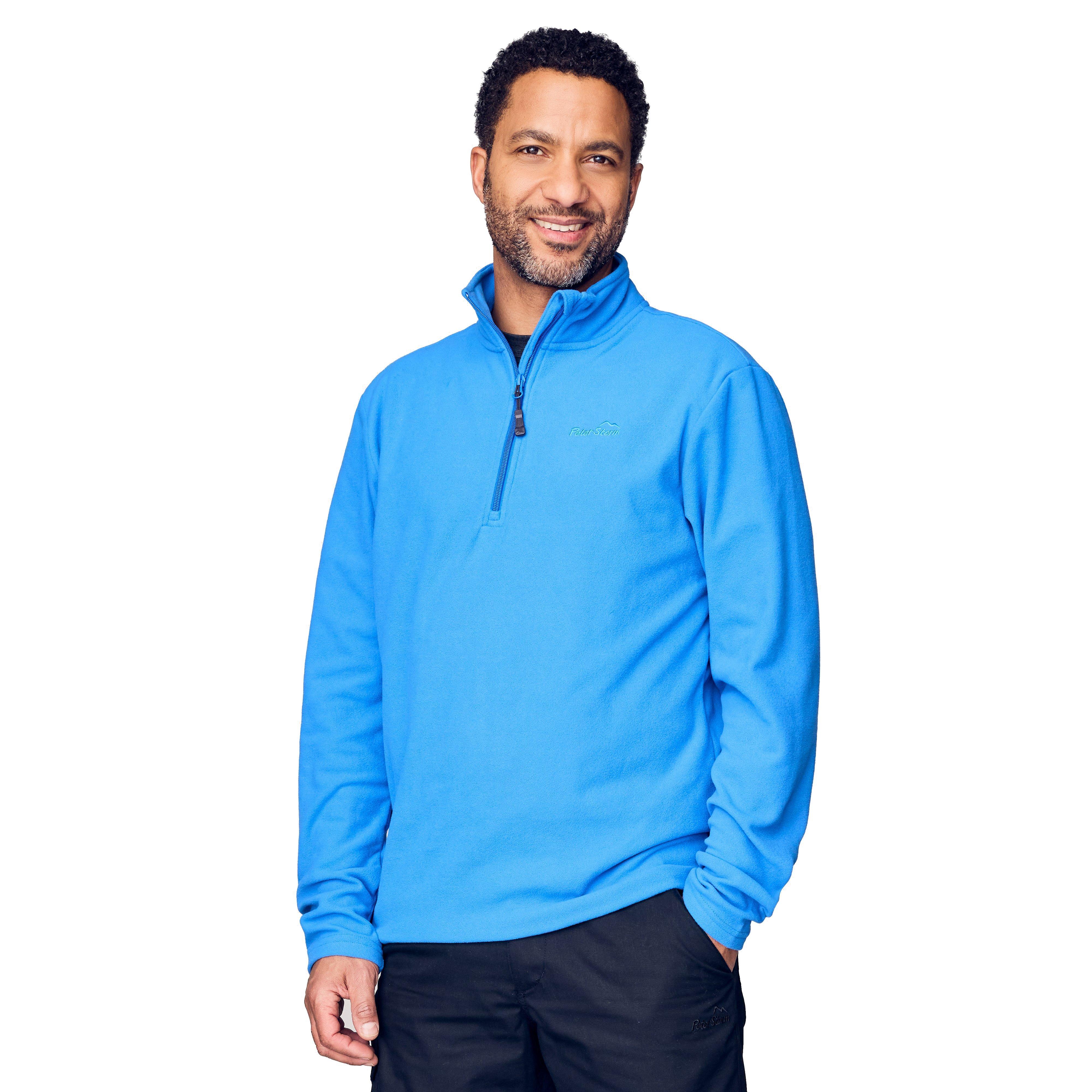 Mens Bracken Half Zip Fleece Blue