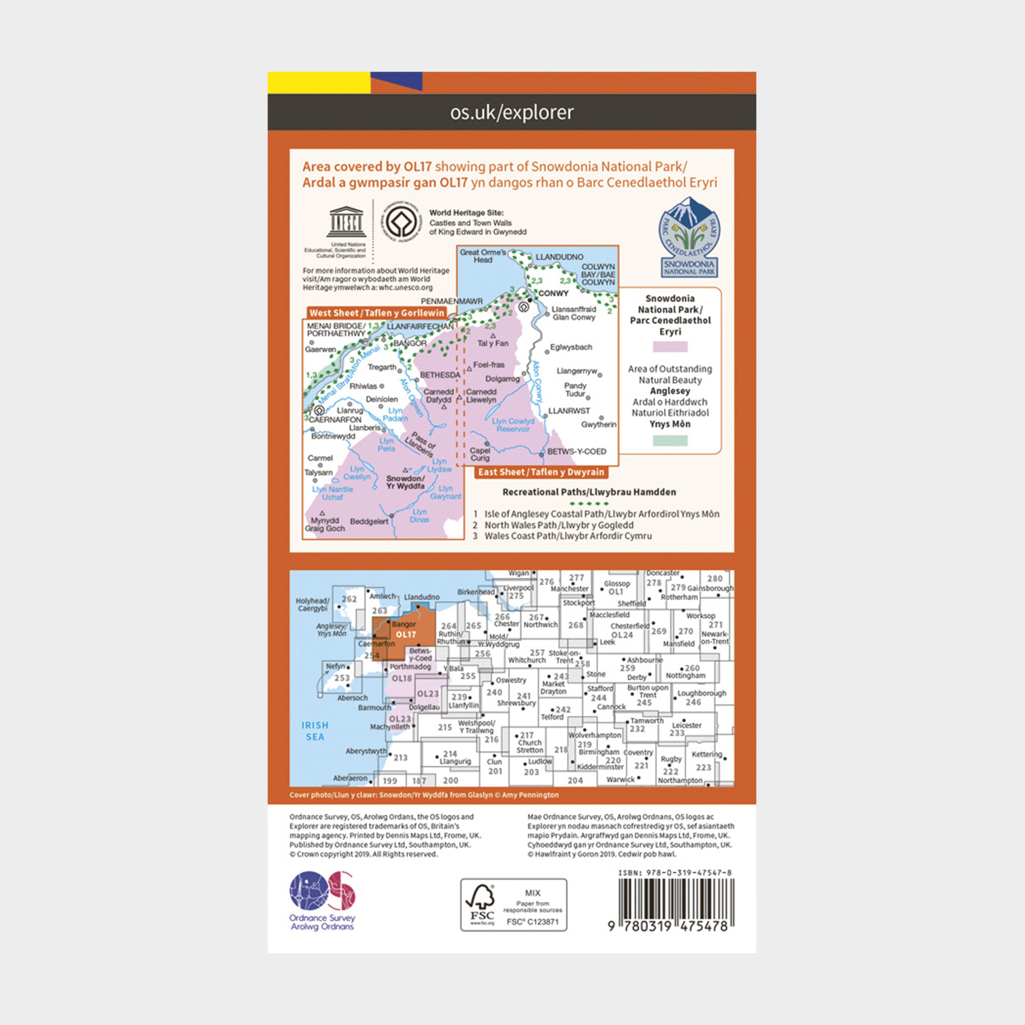 Explorer Active OL17 Snowdon & Conwy Valley Map With Digital Version