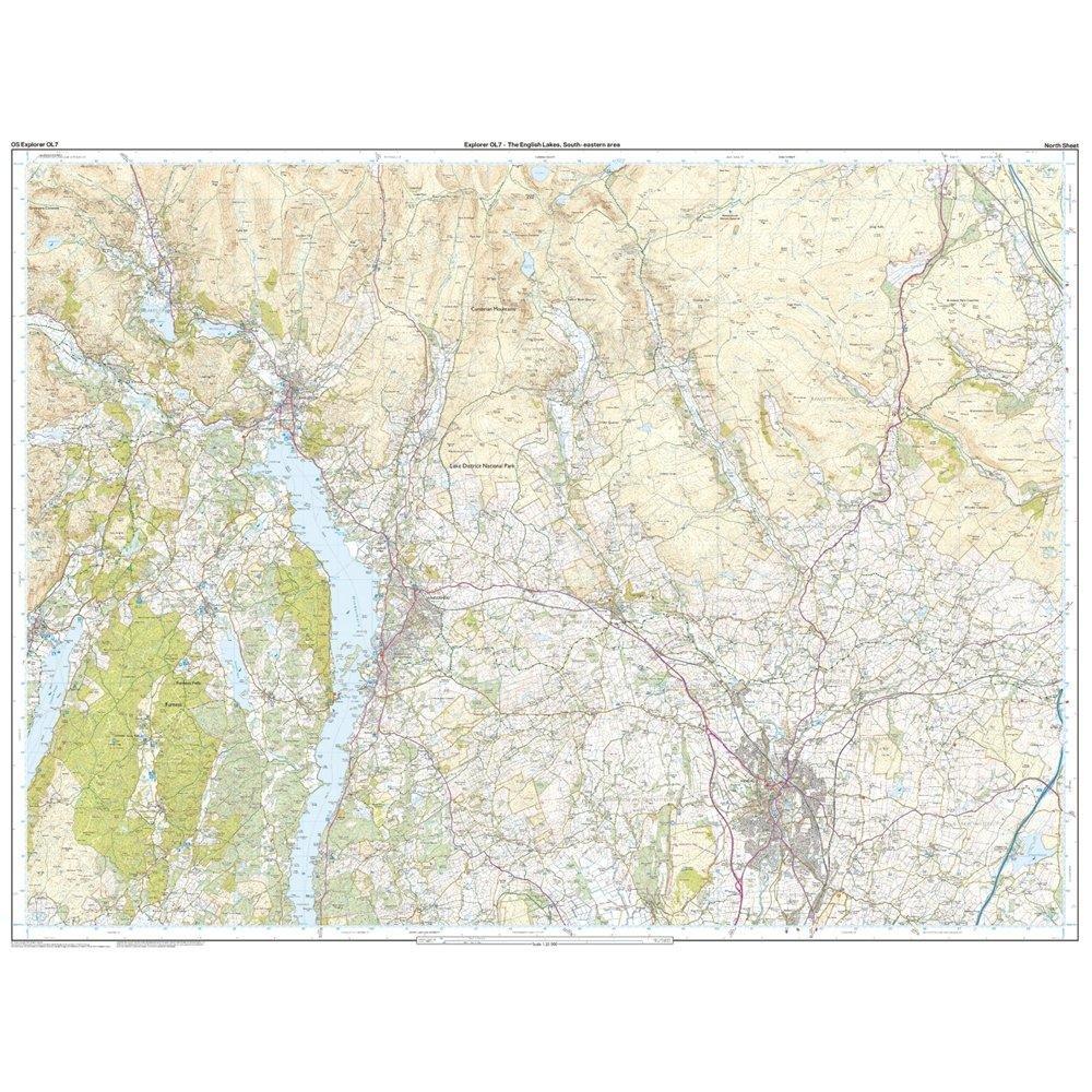 Explorer OL7 The English Lakes – South Eastern Area With Digitial Version