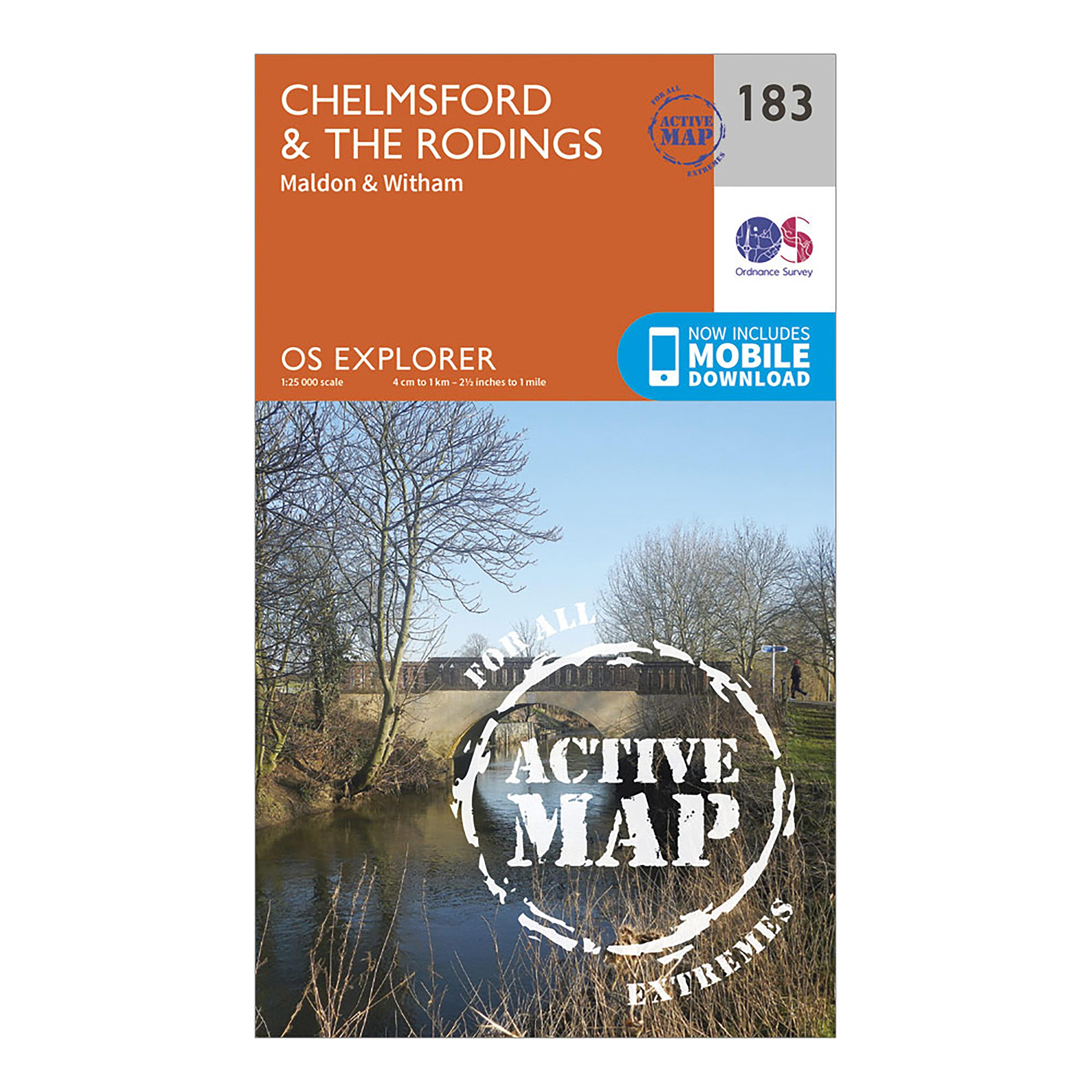 Explorer Active 183 Chelmsford The Rodings Map With Digital Version