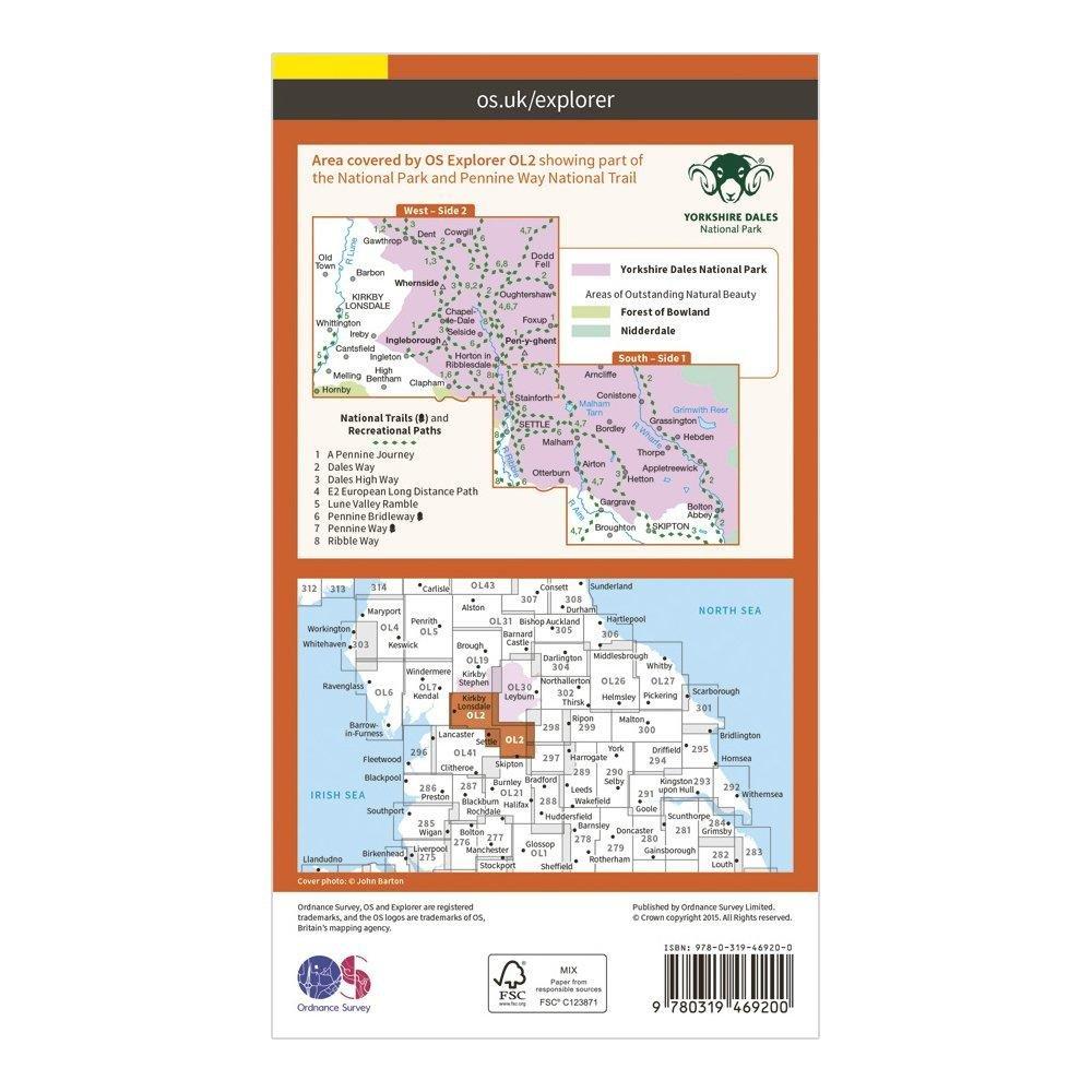 Explorer Active OL2 Yorkshire Dales Southern Western Areas