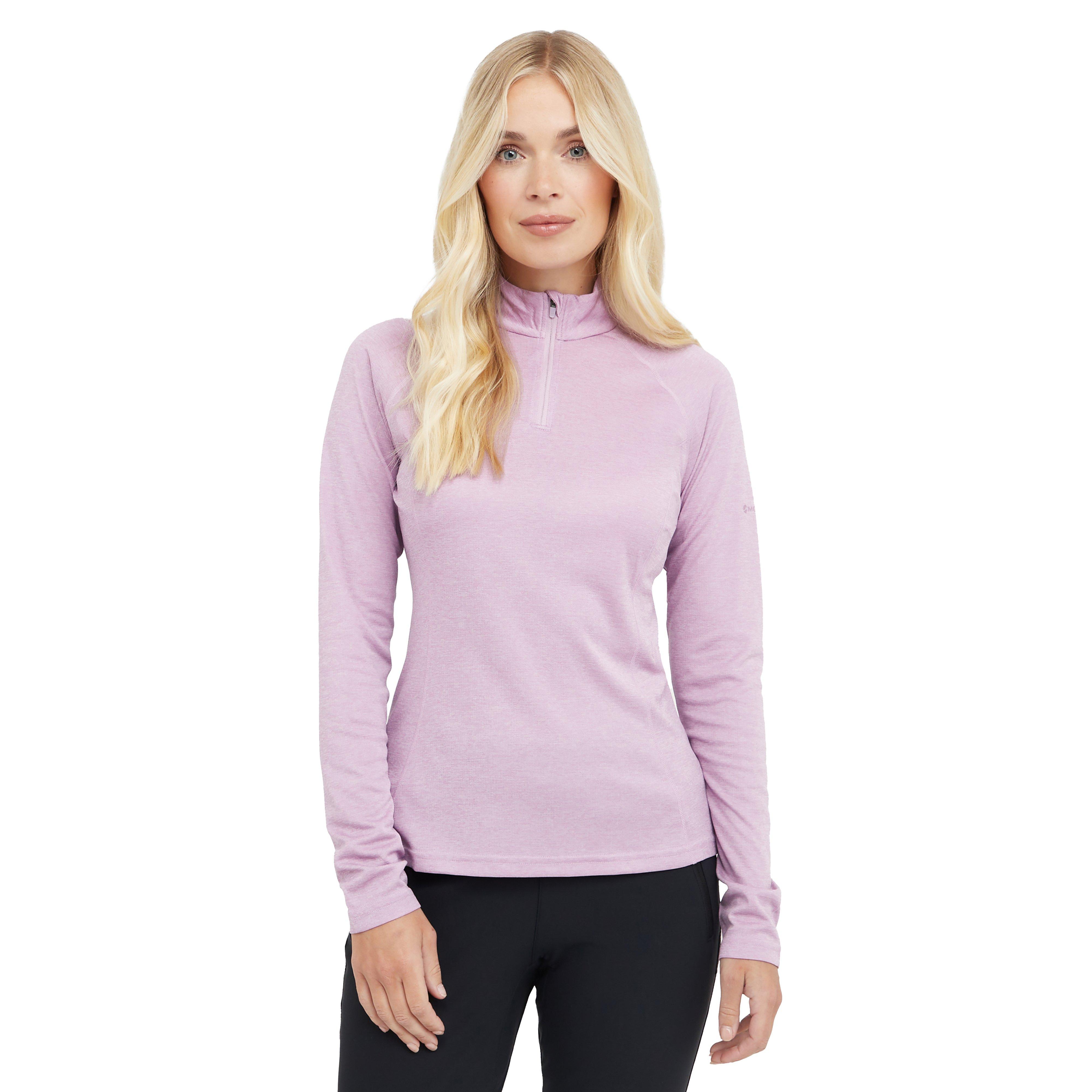 Women’s Dart Zip Neck Long Sleeve T-Shirt