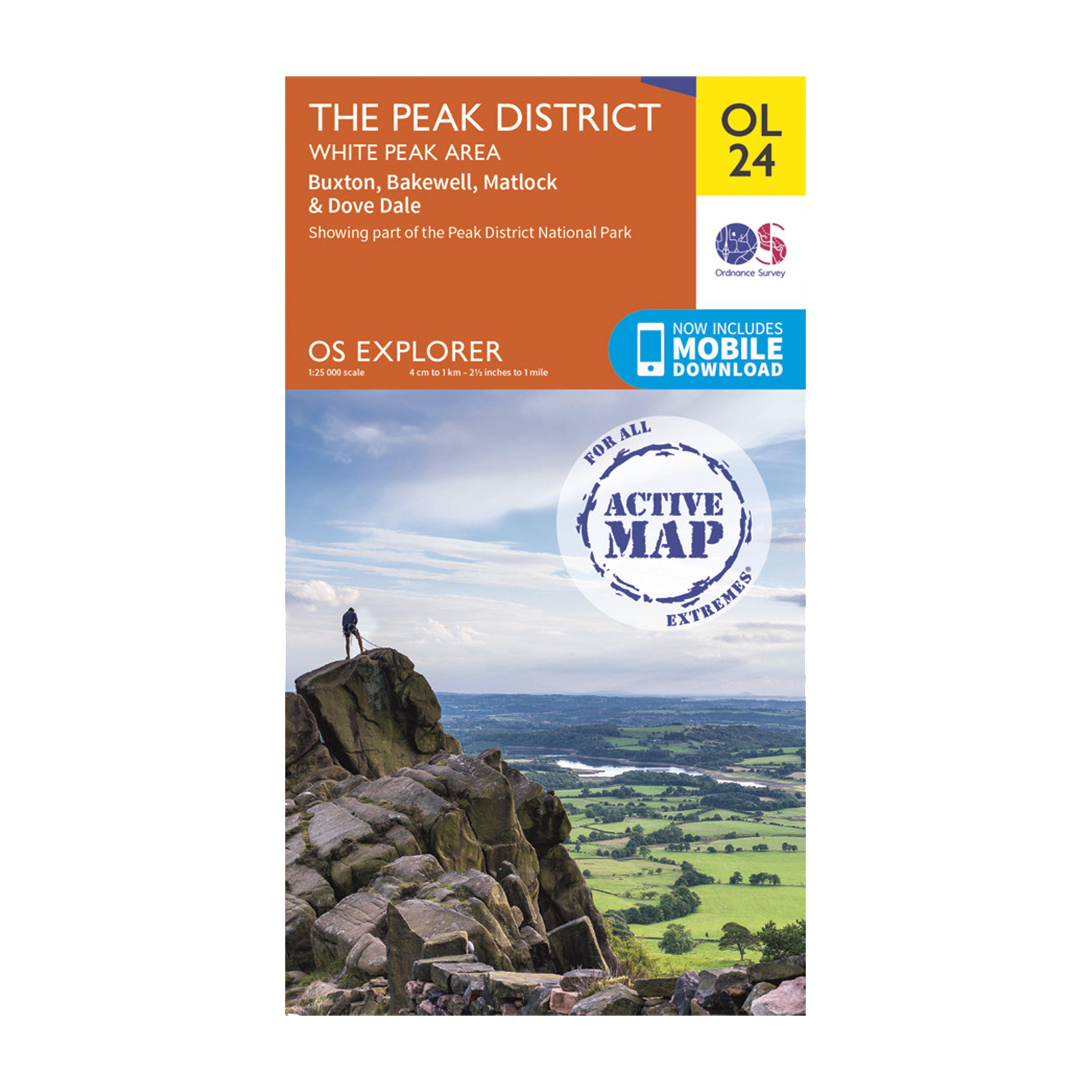 Active Explorer OL 24 The Peak District (White Peak Area) Map