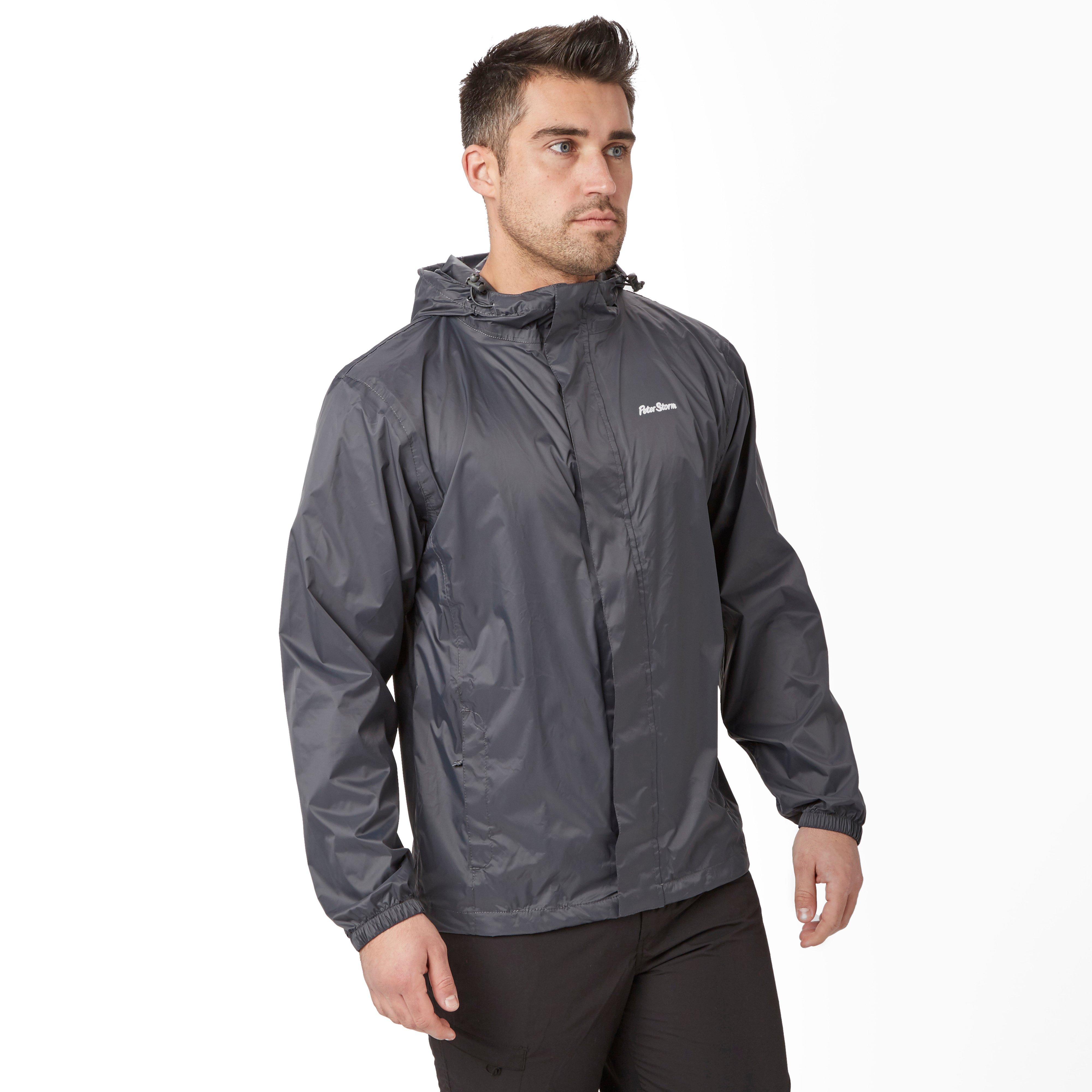 Mens Packable Jacket Grey