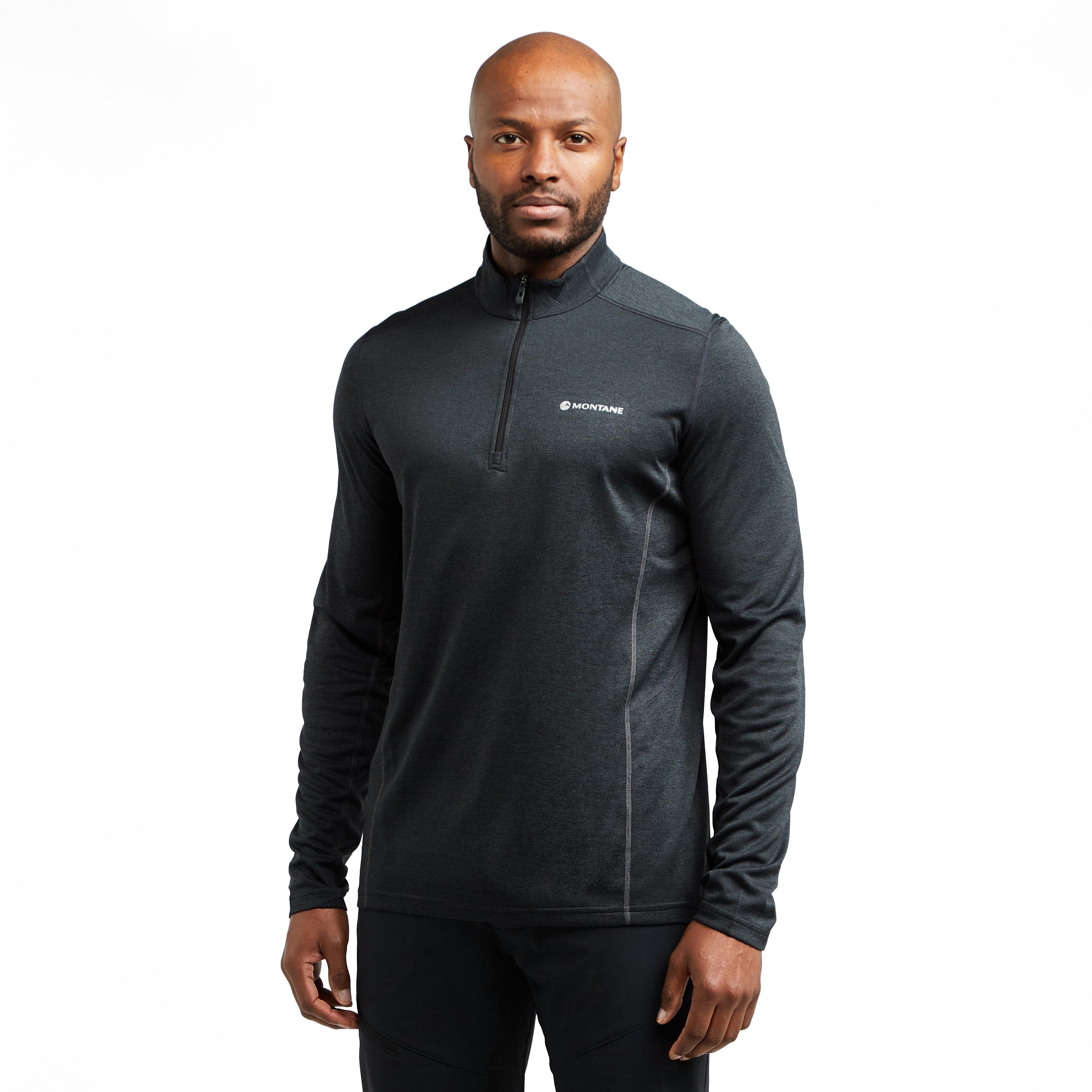 Men’s Dart Zip Neck Long Sleeve T-Shirt