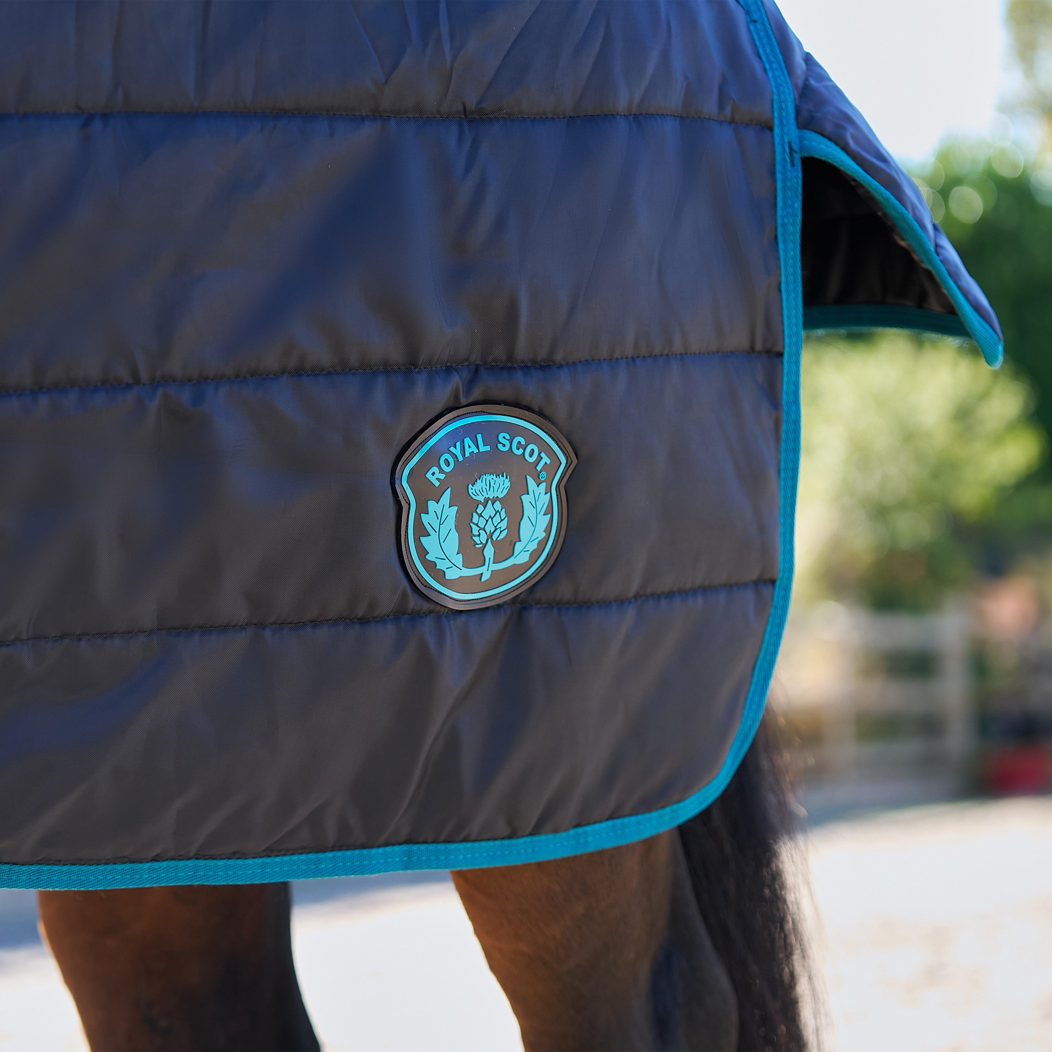 Original 250g Medium Detach-A-Neck Stable Rug Black/Ocean