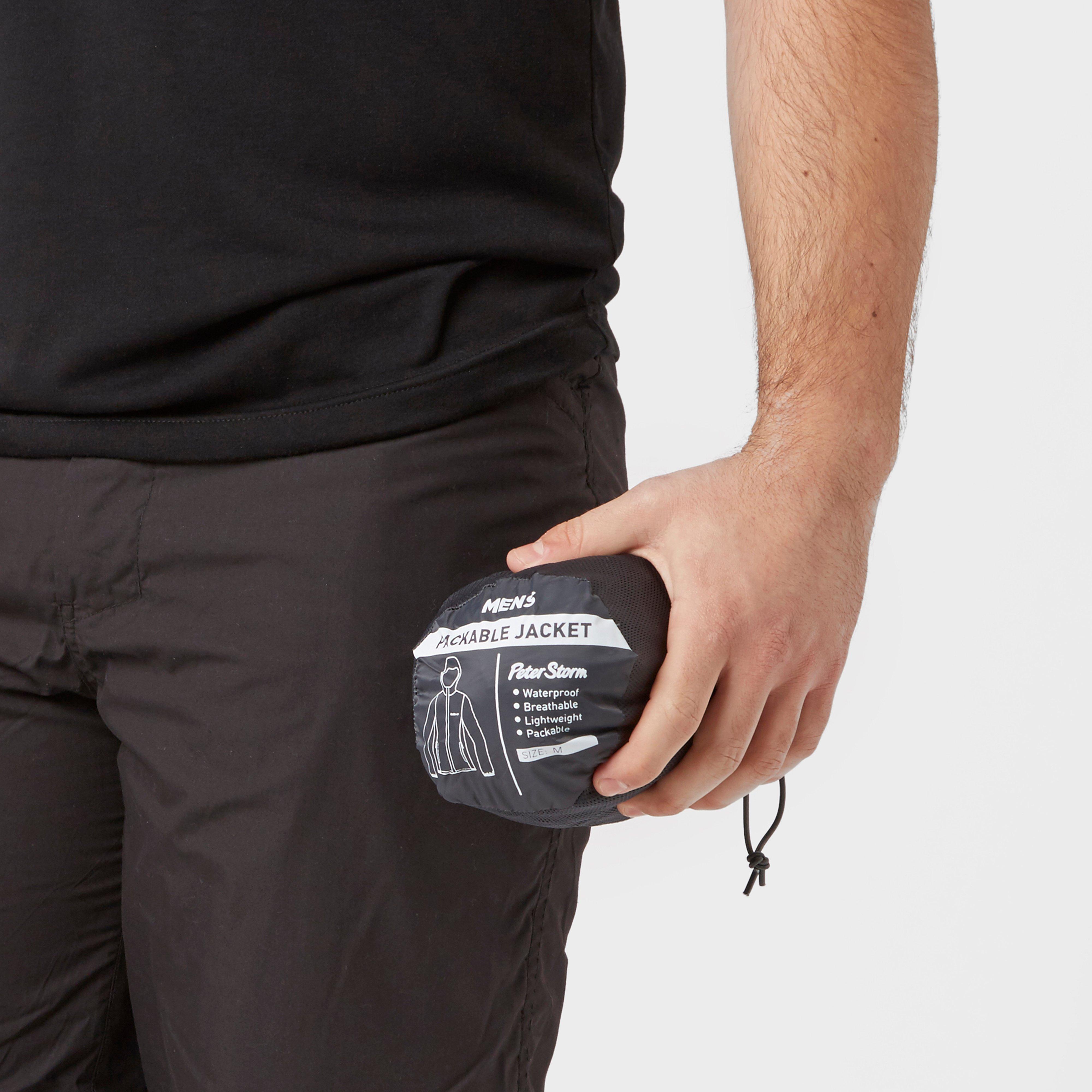 Mens Packable Jacket Grey