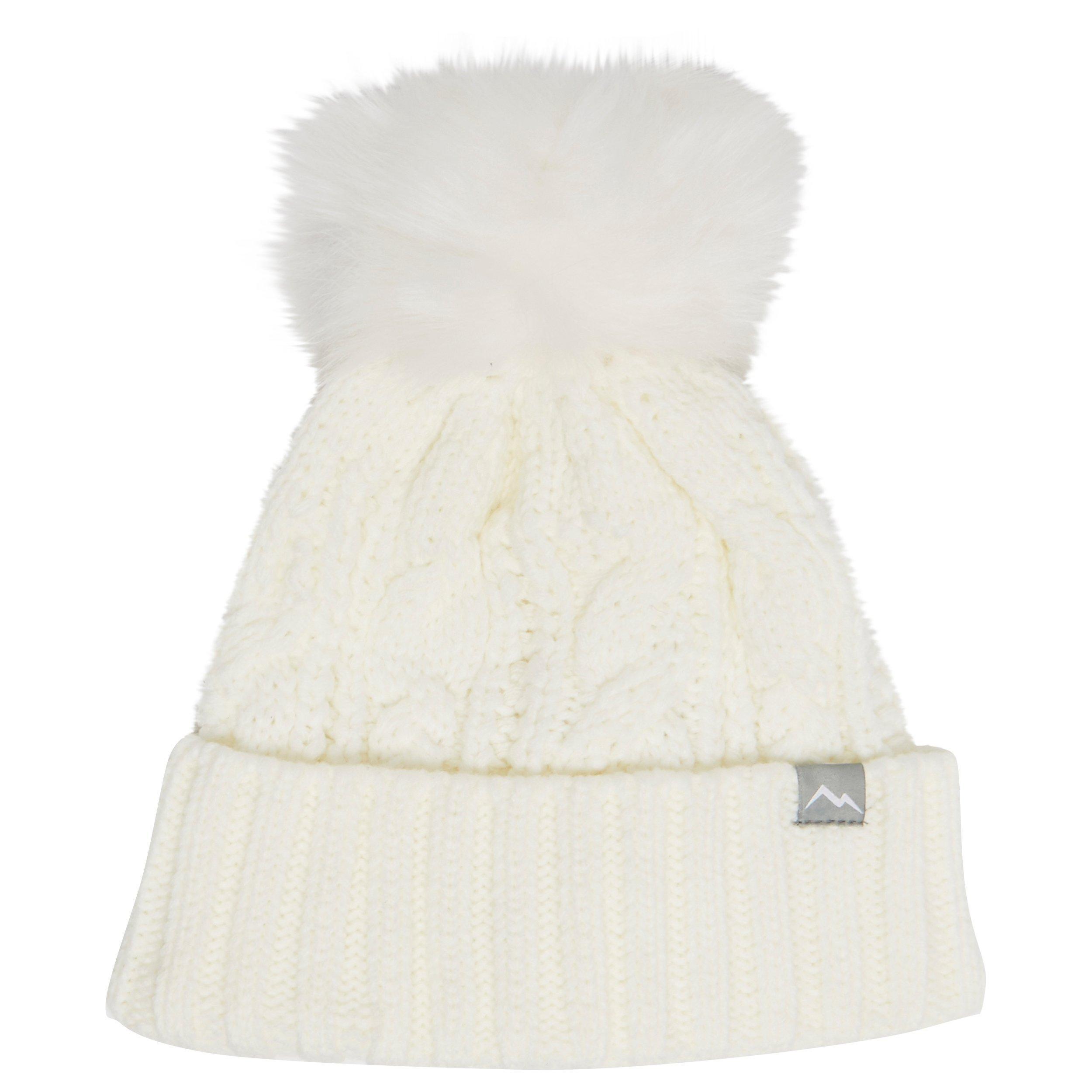 Women's Daisy Cable Knit Bobble Hat
