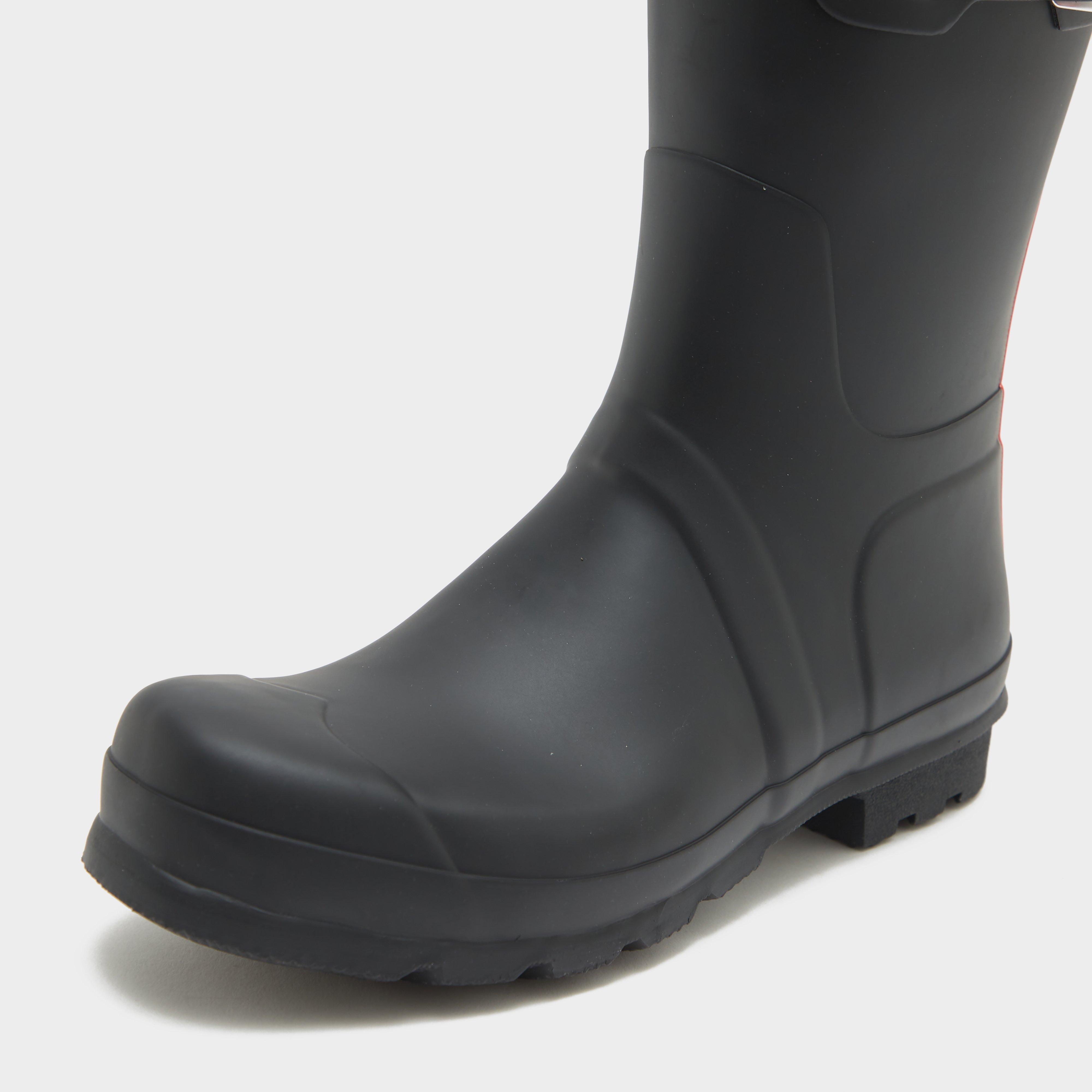 Men's Tri-Colour Logo Backstrap Short Wellington Boots