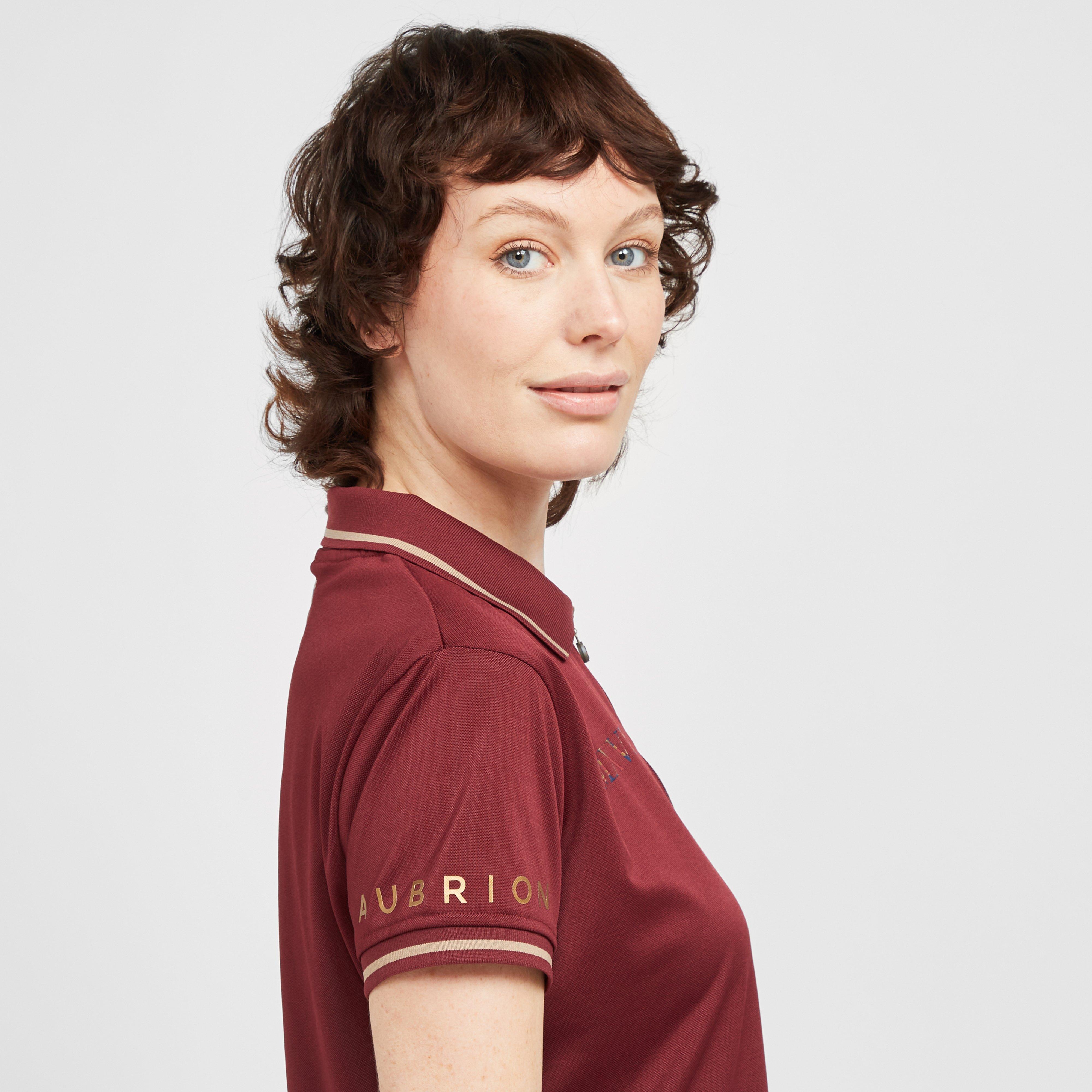 Ladies Team Tech Polo Shirt Burgundy