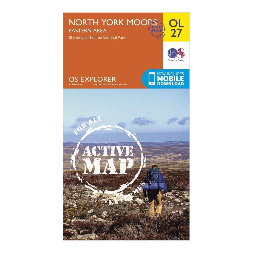 Explorer Active OL 27 North York Moors - Eastern Area Map With Digital Version