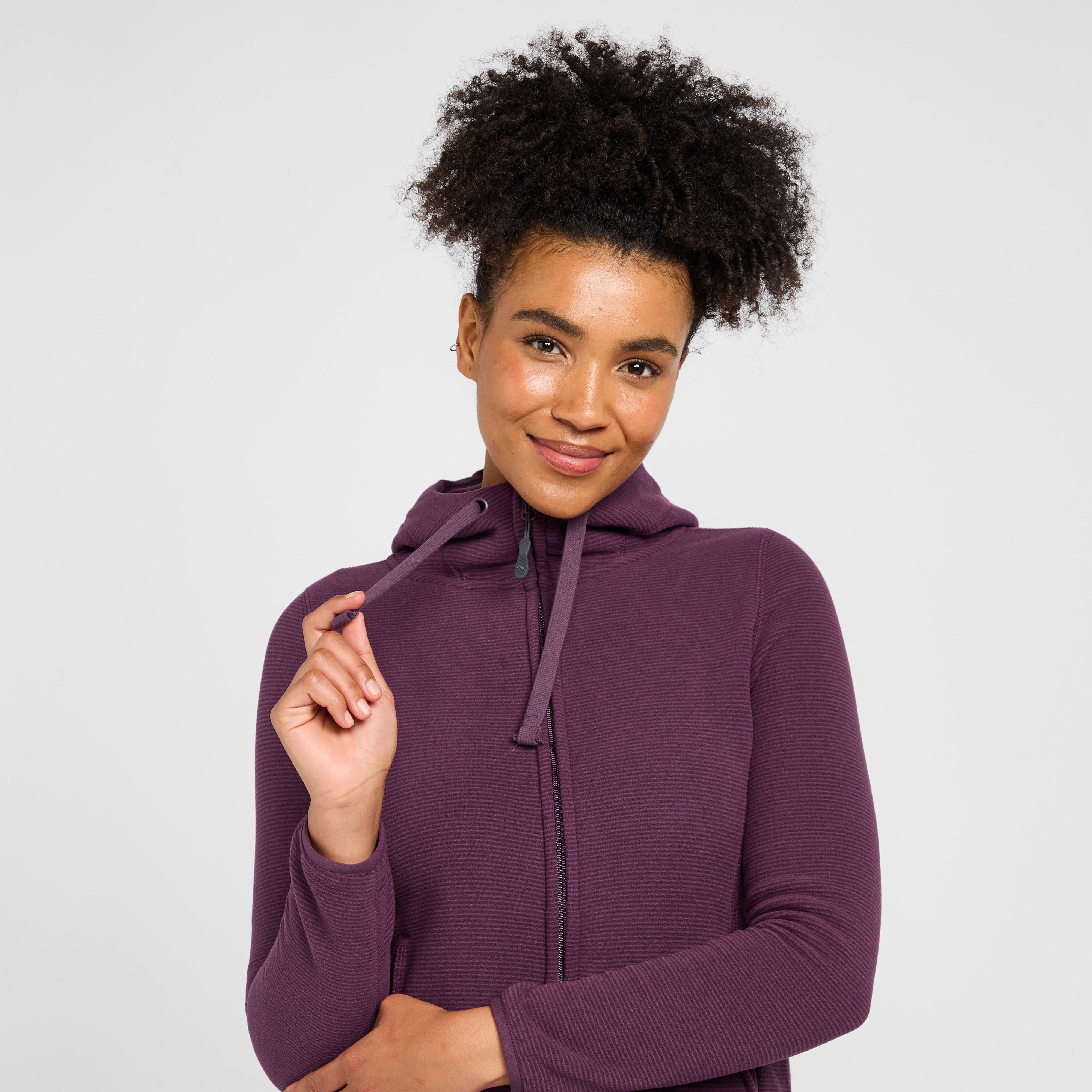Women's Full-zip Hooded Stretch Fleece