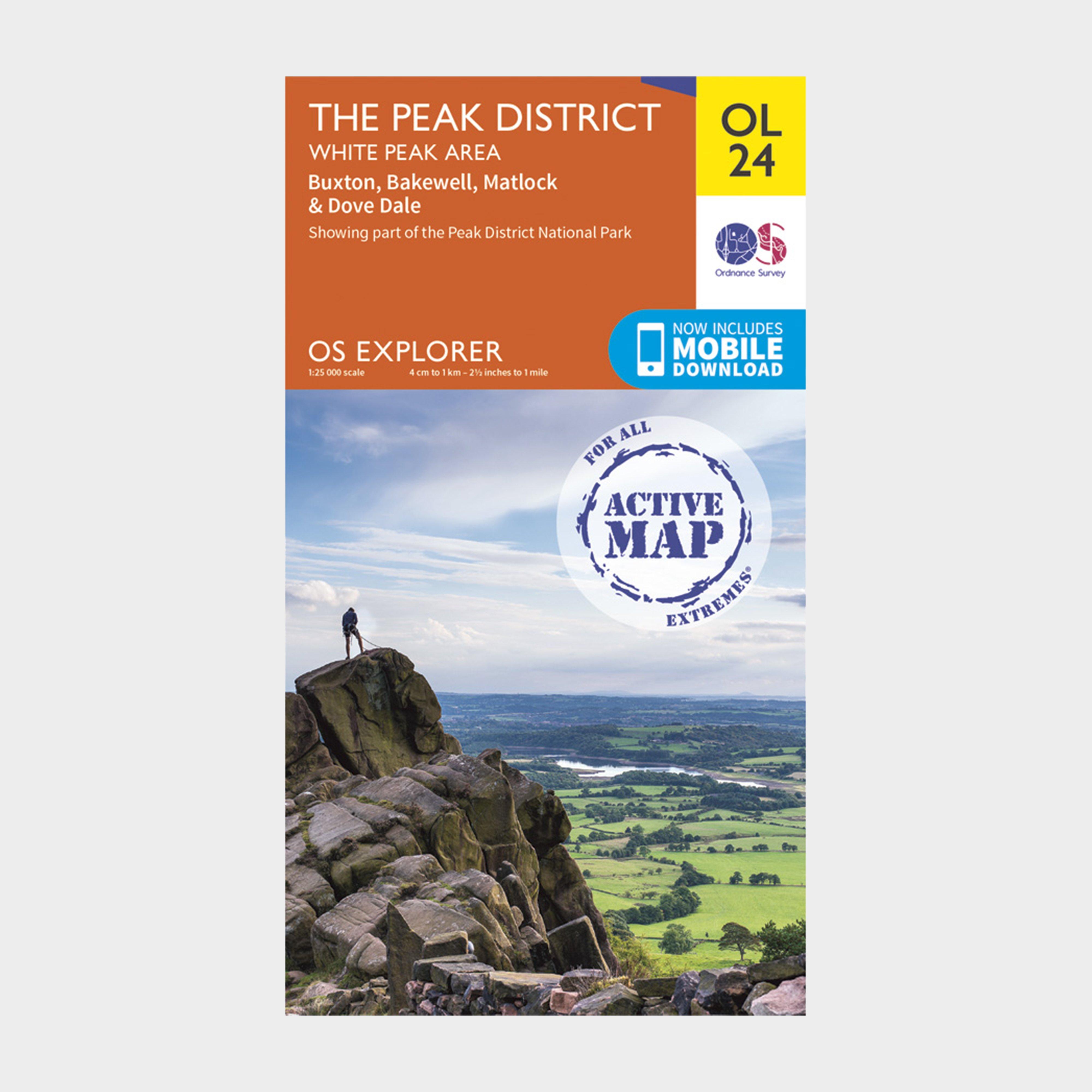 Active Explorer OL 24 The Peak District (White Peak Area) Map