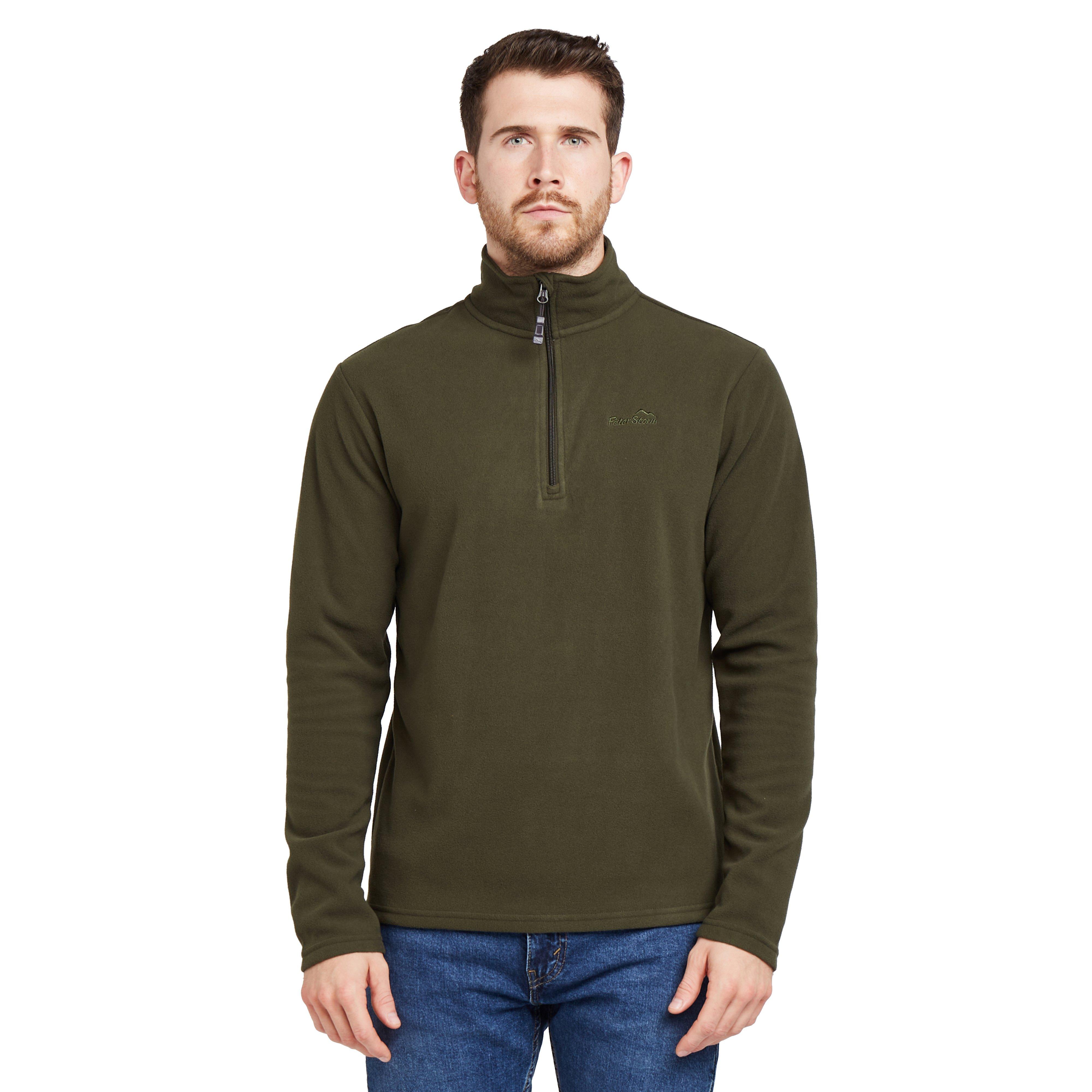 Mens Bracken Half Zip Fleece Khaki
