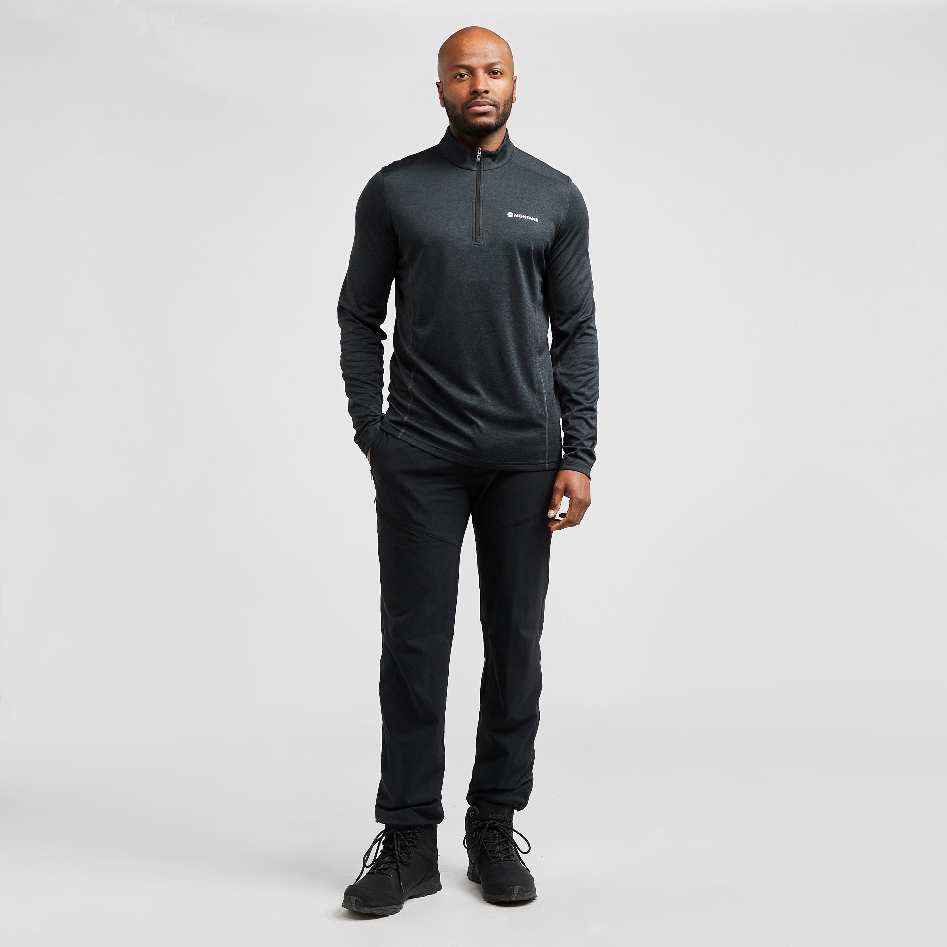 Men’s Dart Zip Neck Long Sleeve T-Shirt