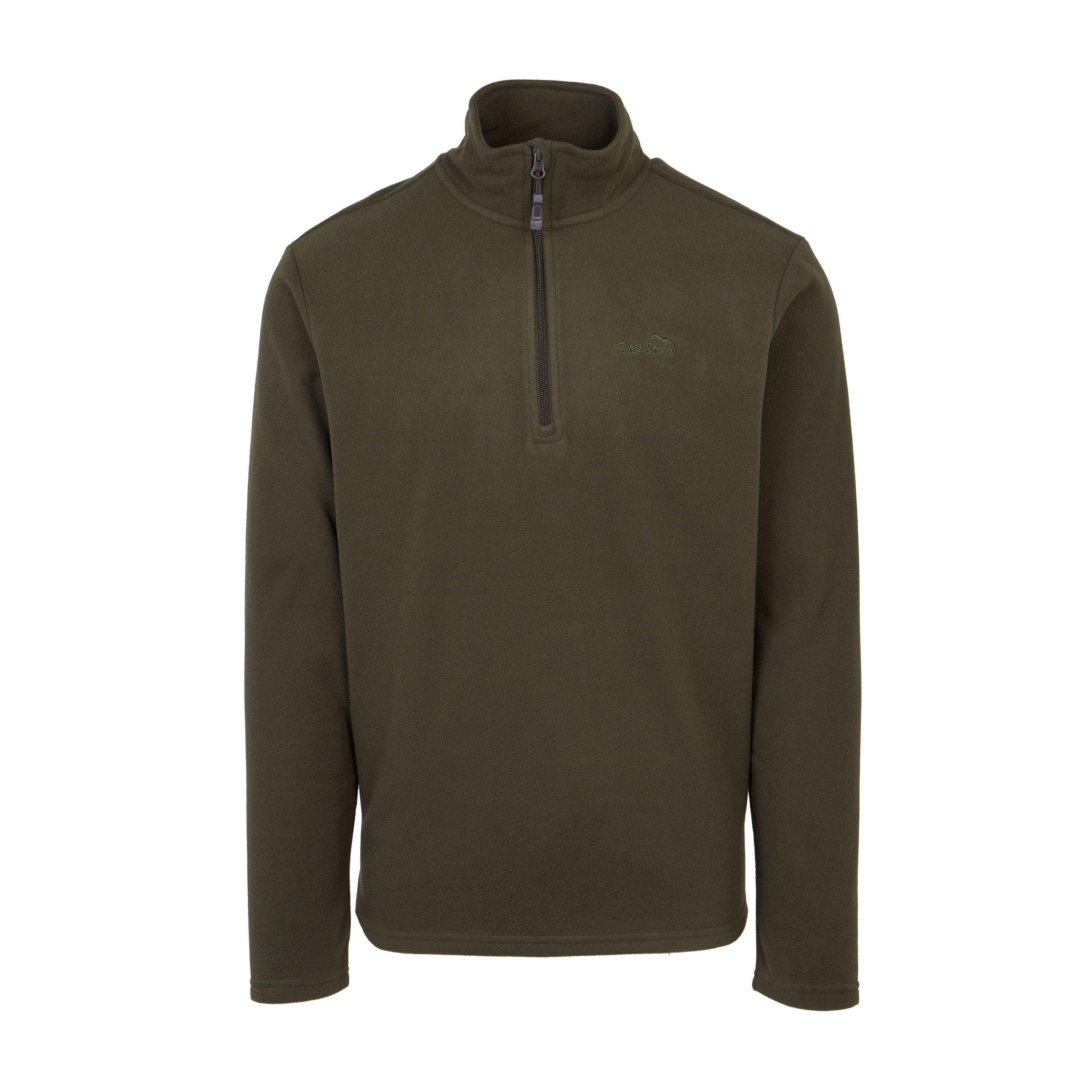 Mens Bracken Half Zip Fleece Khaki
