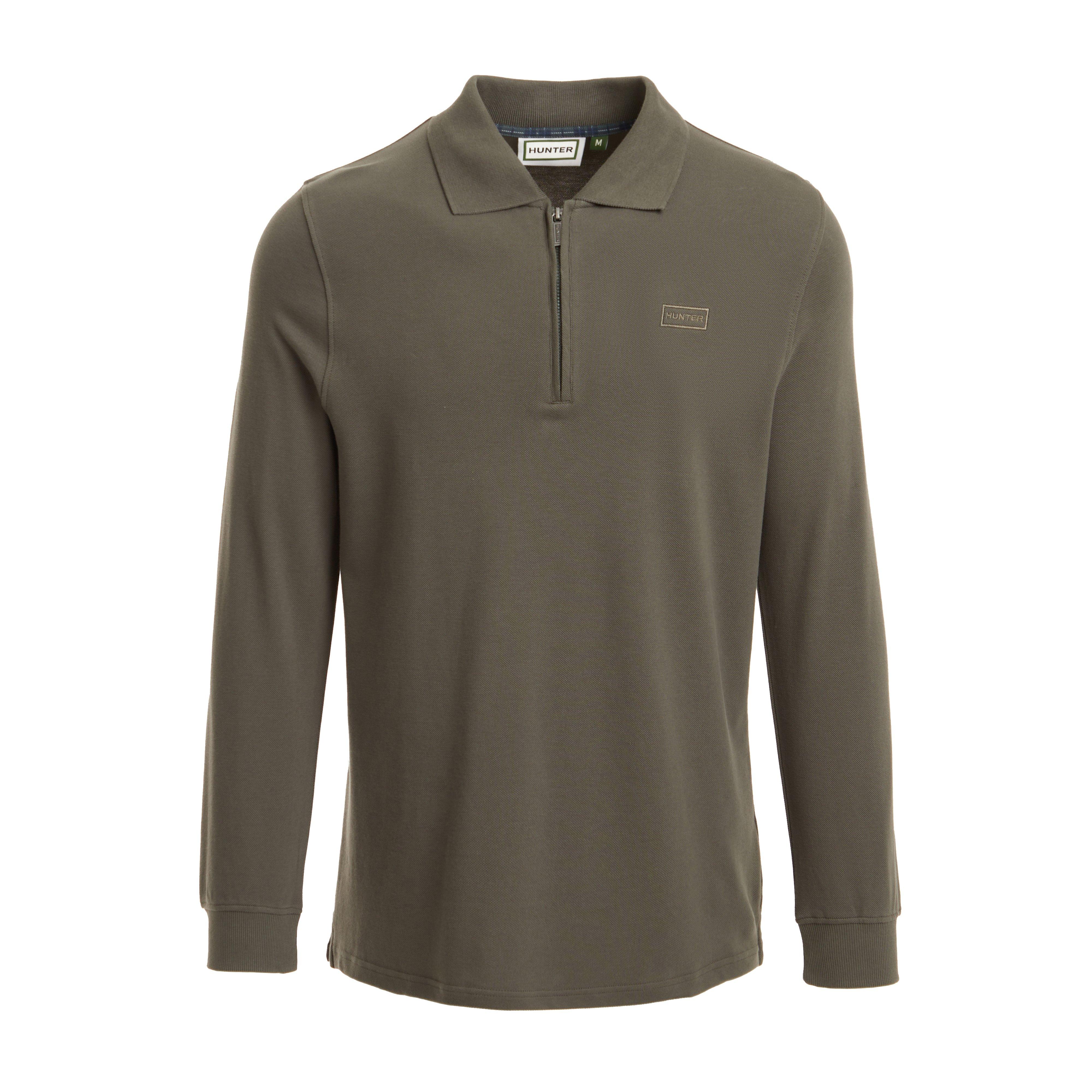 Green Label Men’s Airdrie Long Sleeve Polo Shirt