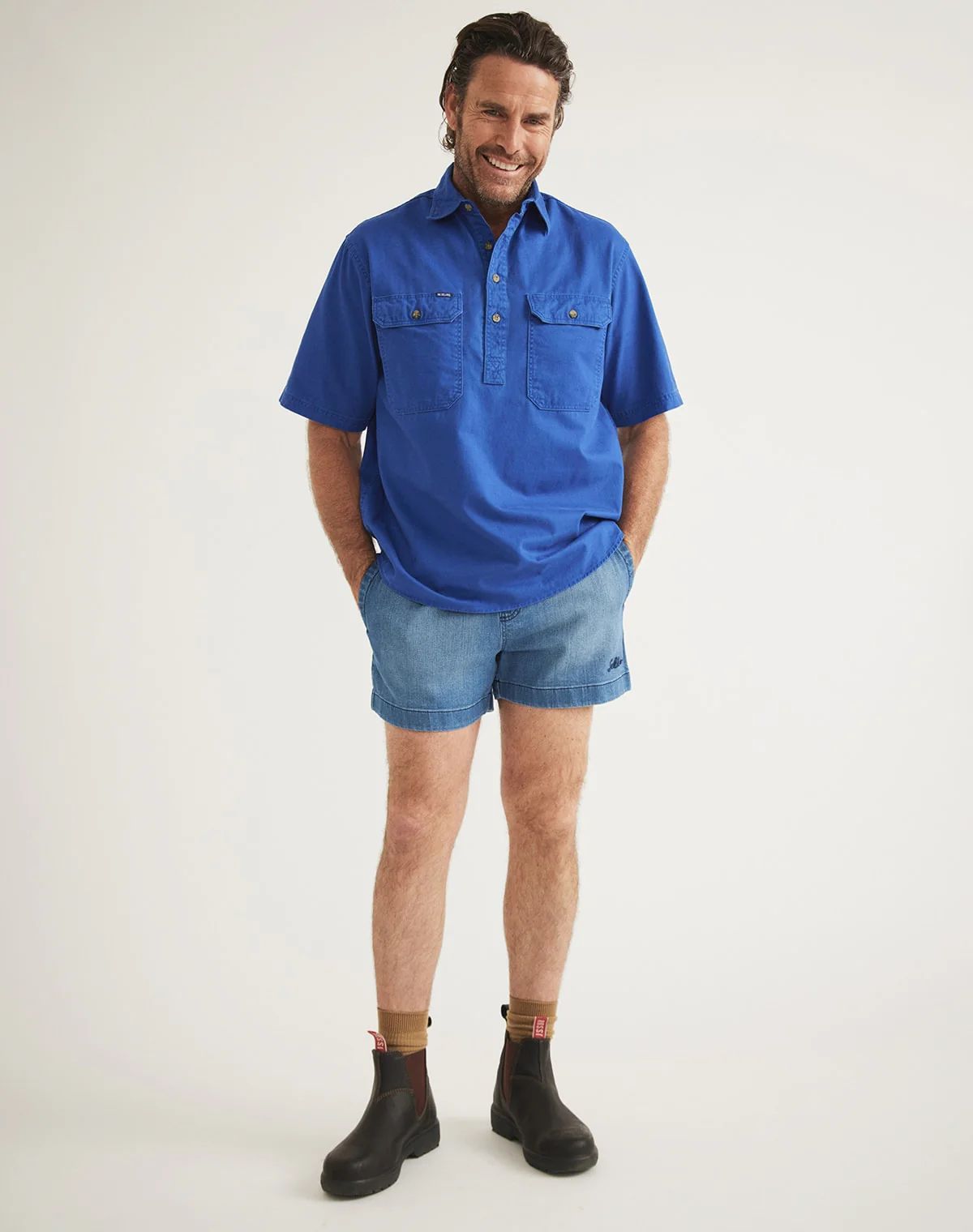 Burton Workshirt - Half Button Short Sleeve Light Weight