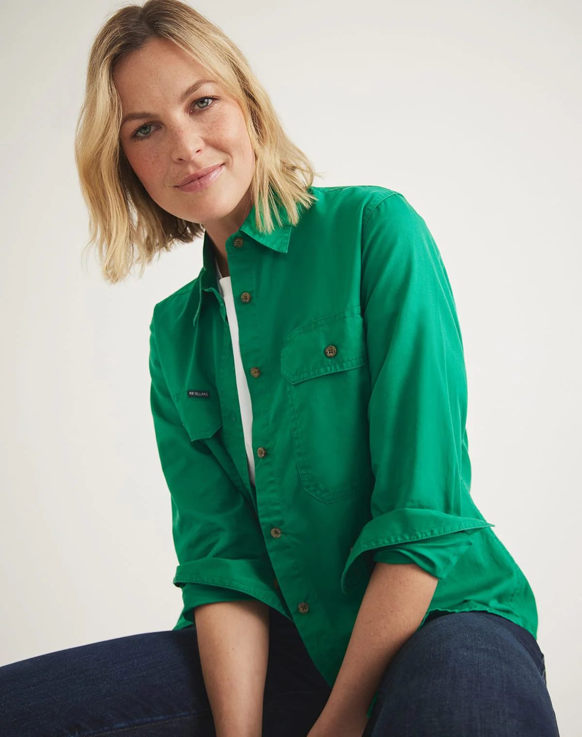 Sandy Workshirt - Full Button Long Sleeve Light Weight